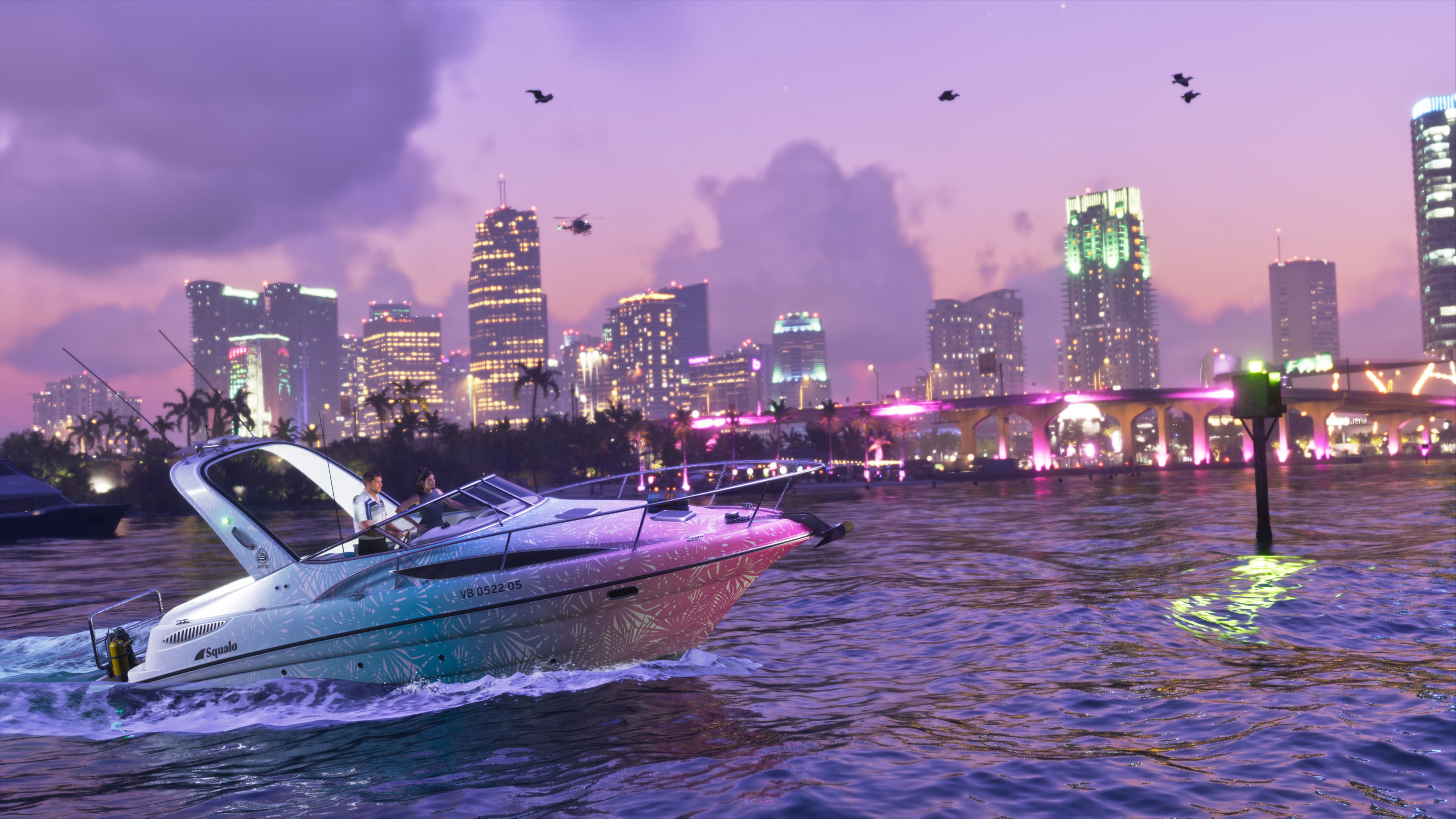 3840x2160 GTA 6 Wallpaper 4K, Speed boat, Ultimate Edition