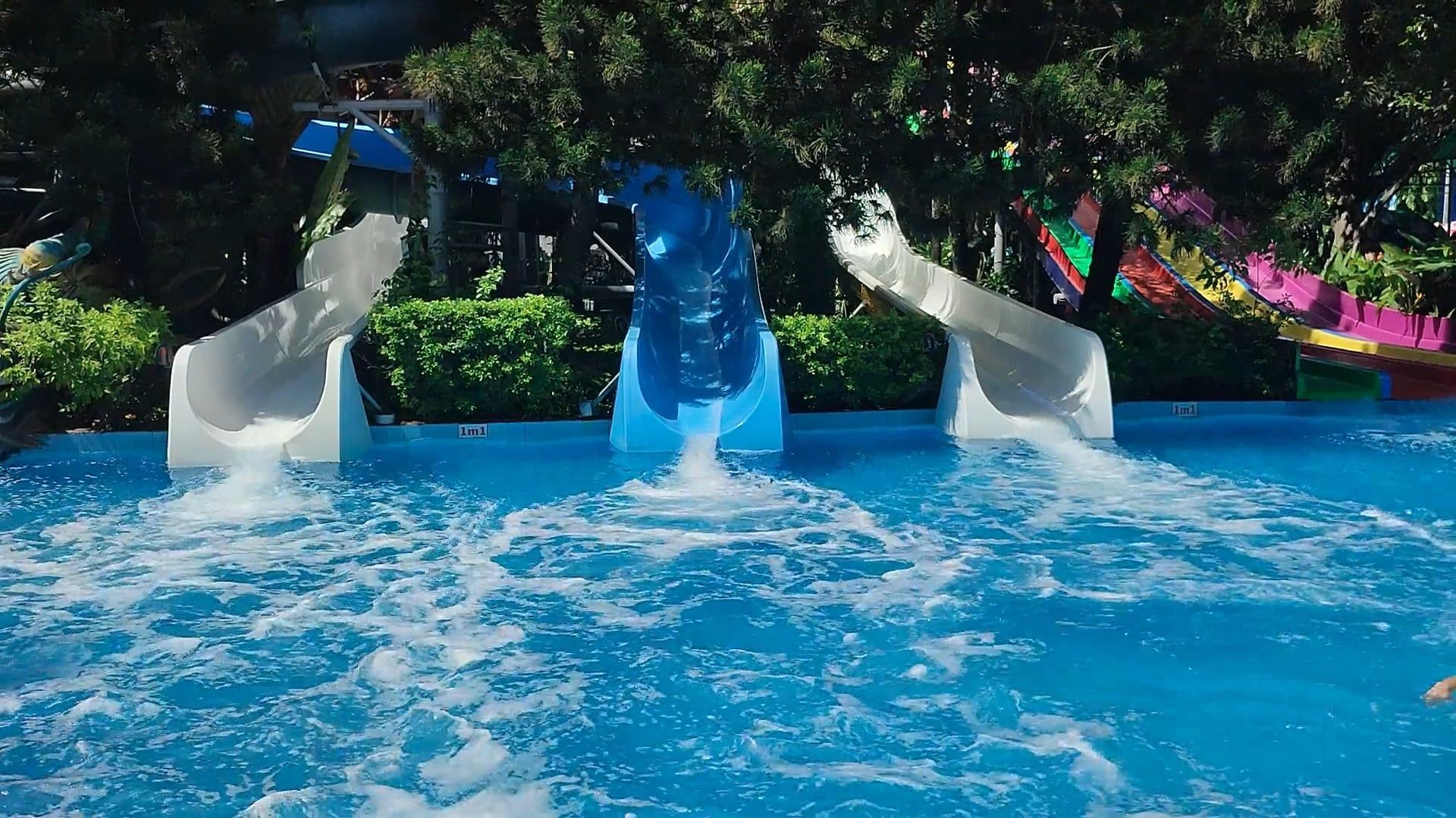1920x1080 Slides In Water Park Free Stock Video Footage, Royalty Free 4K & HD Video Clip