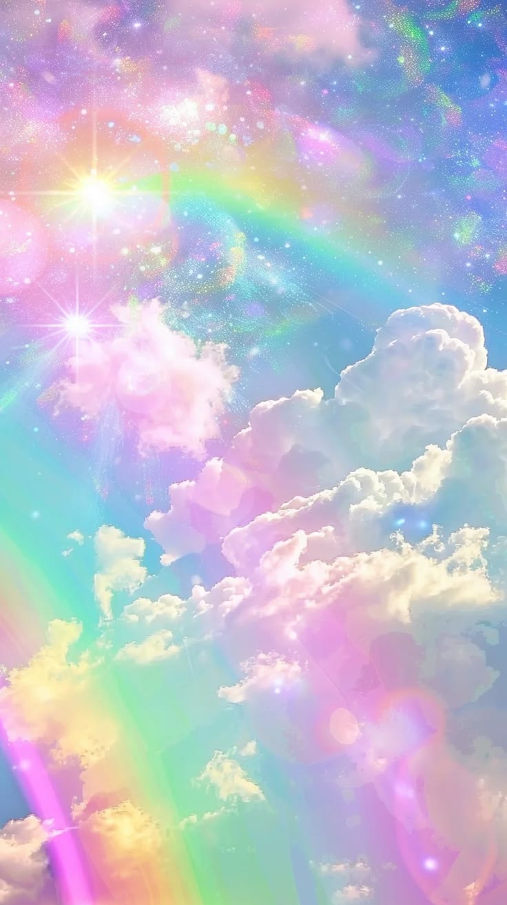 736x1313 Pastel rainbow scenery. Pastel dreamy wallpaper, Rainbow dream wallpaper, Rainbow nature