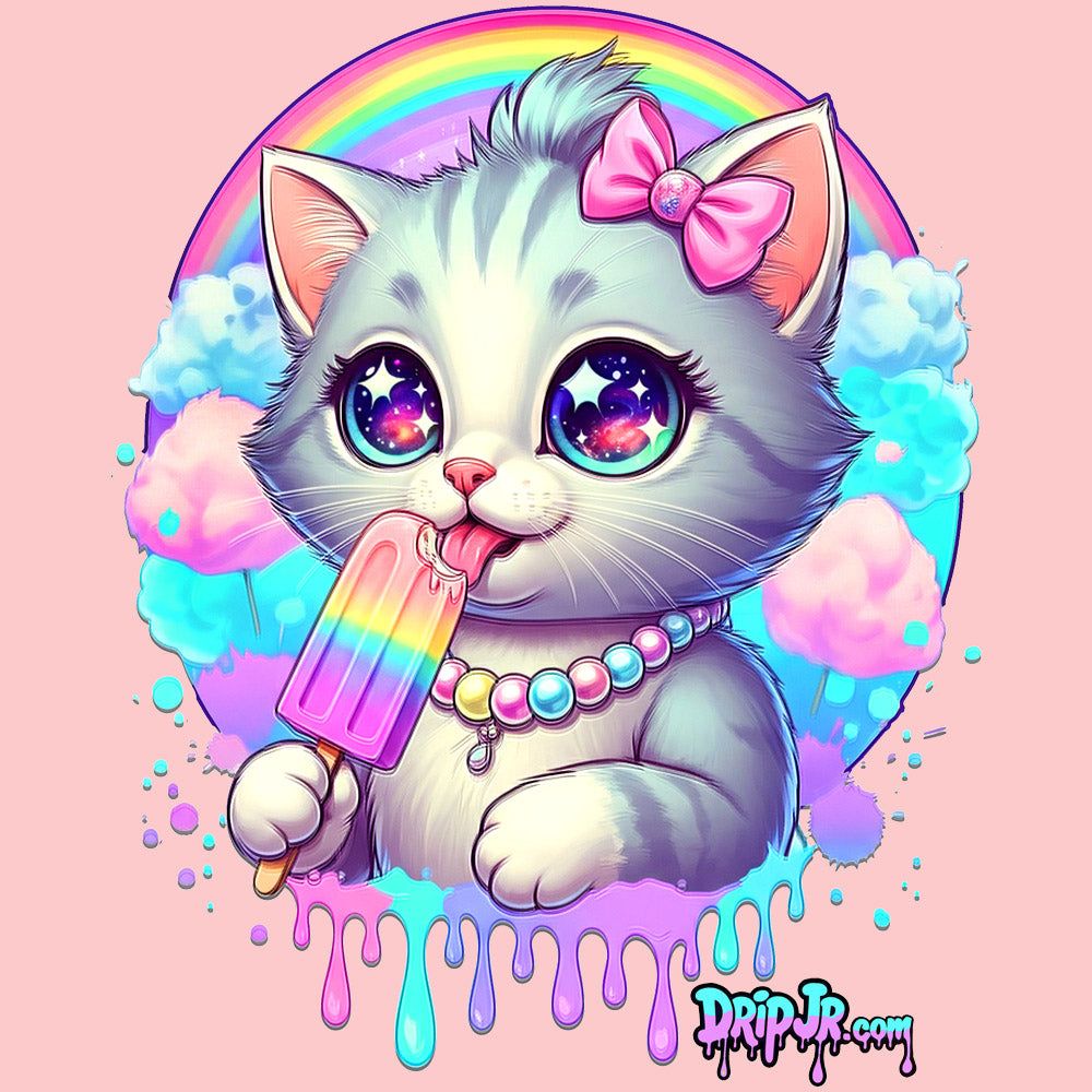 1000x1000 KITTY RAINBOW Short Sleeve Tee