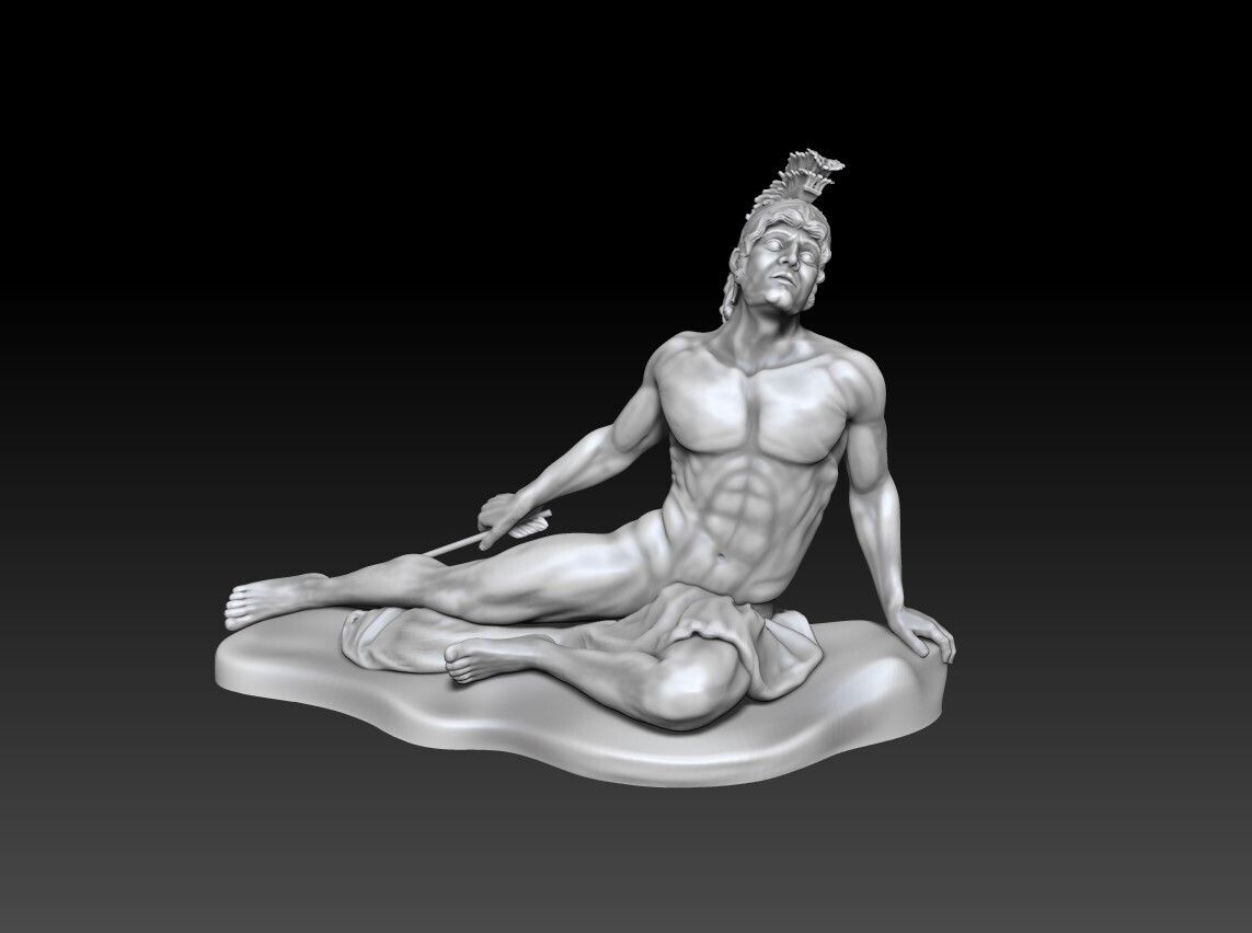1143x852 Statue of wounded Achilles