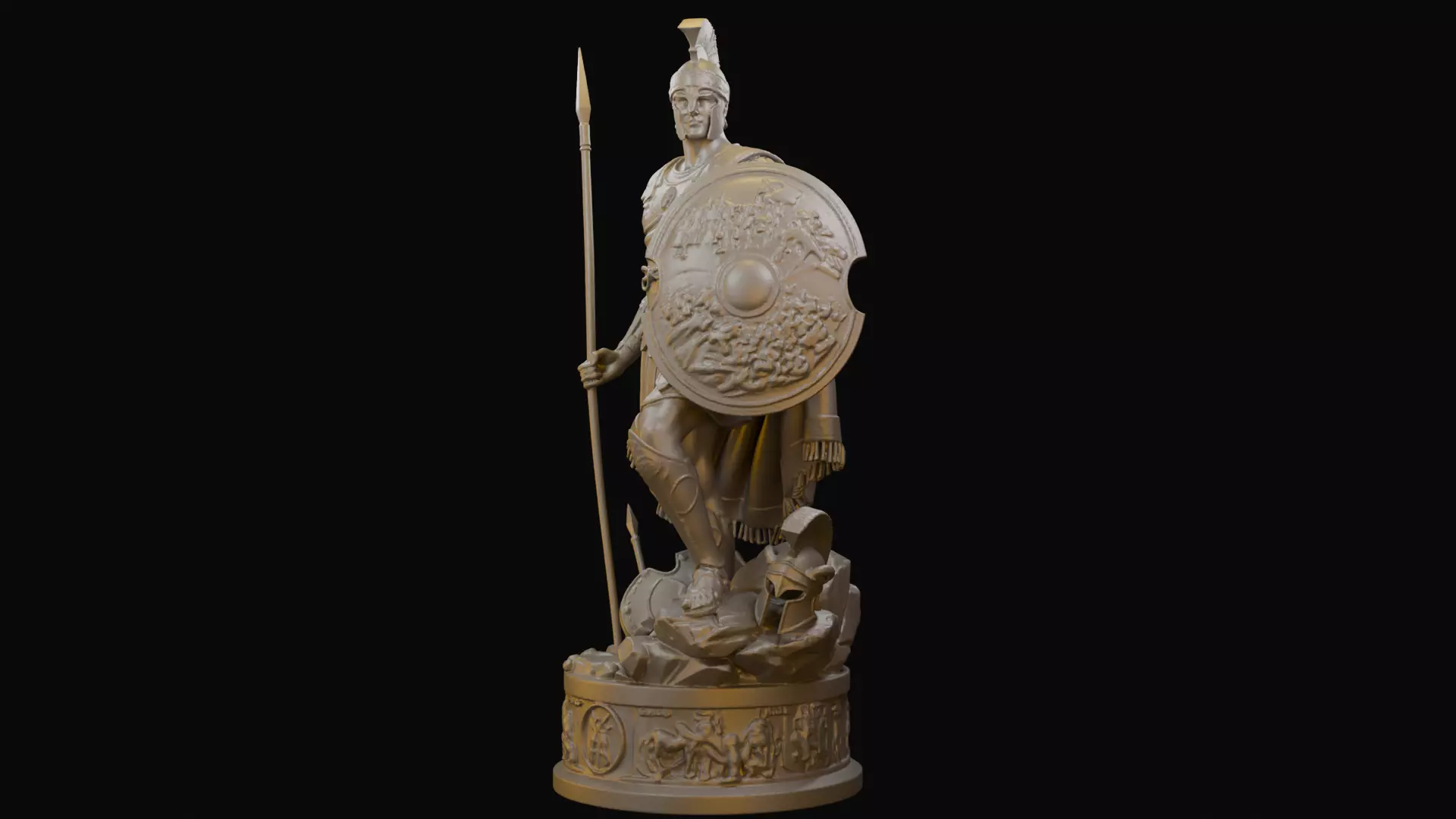 1920x1080 Achilles Legendary Hero of Troy Statue 3D model 3D printable