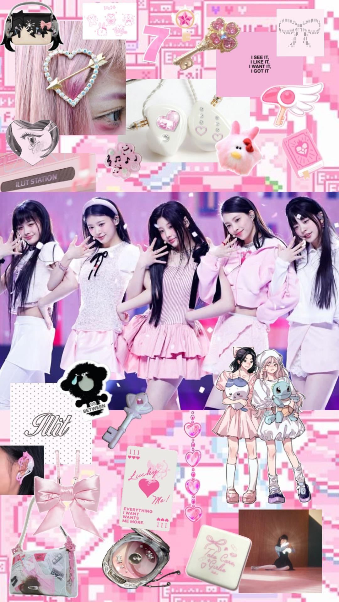 1080x1920 Pink Illit collage because why not?