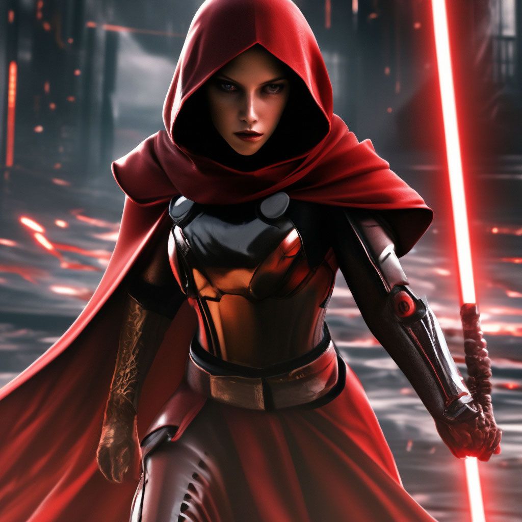 1024x1024 Visas Marr(star wars old republic), blinded, battle action pose, full