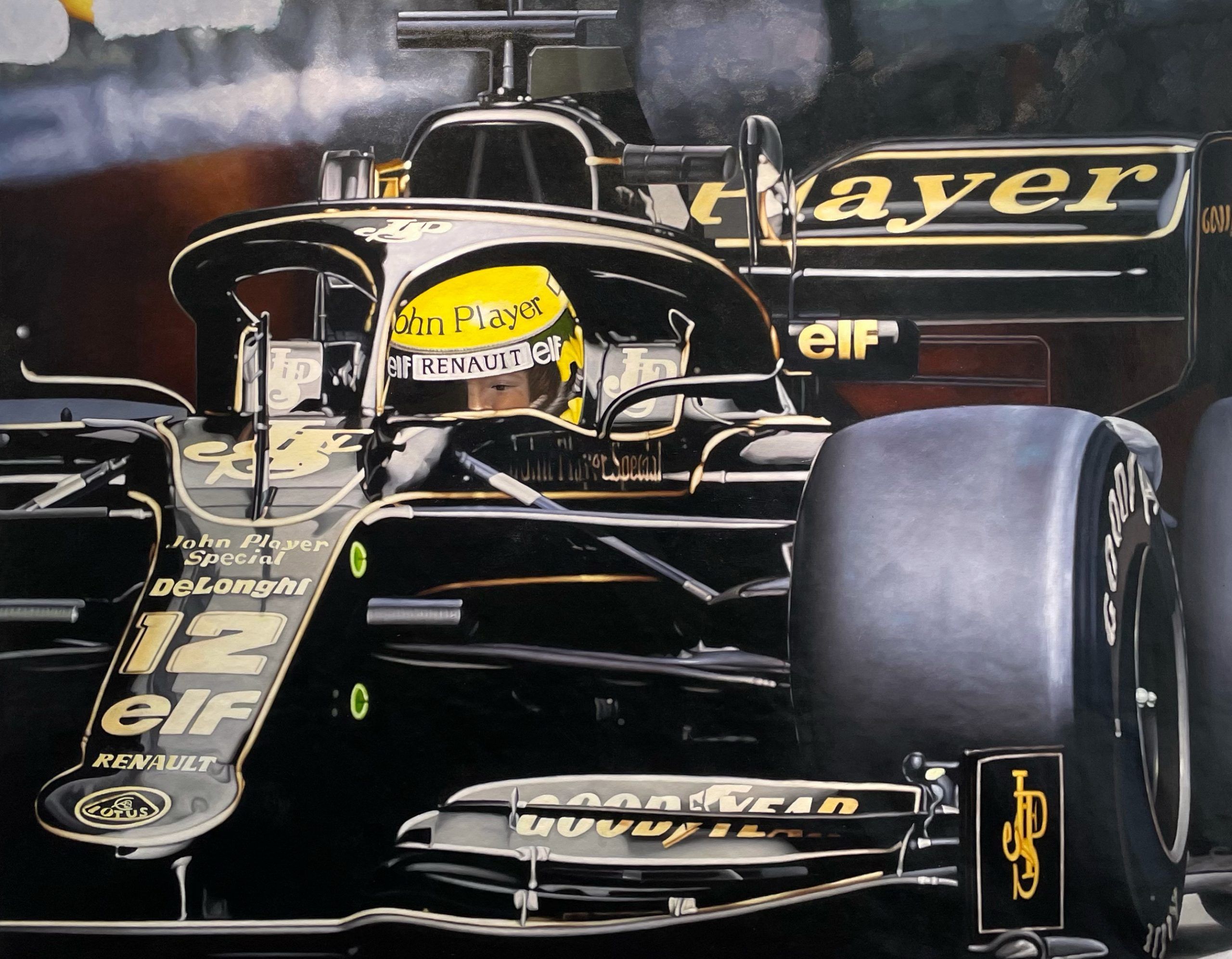 2560x1993 Ayrton Senna & Lotus 98T's Artworks
