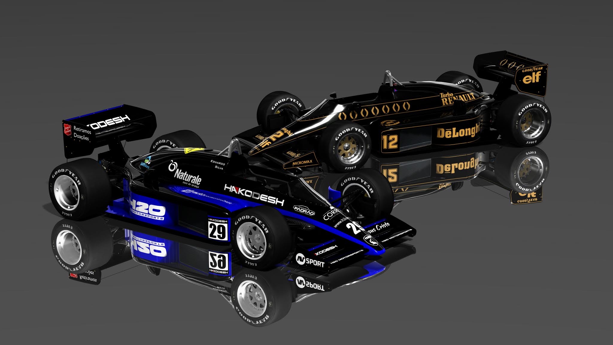 2048x1152 H2O. Equipe de Automobilismo Virtual: Wallpaper 98T (F1 1986)