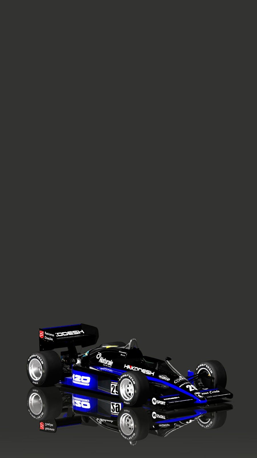 900x1600 H2O. Equipe de Automobilismo Virtual: Wallpaper 98T (F1 1986)