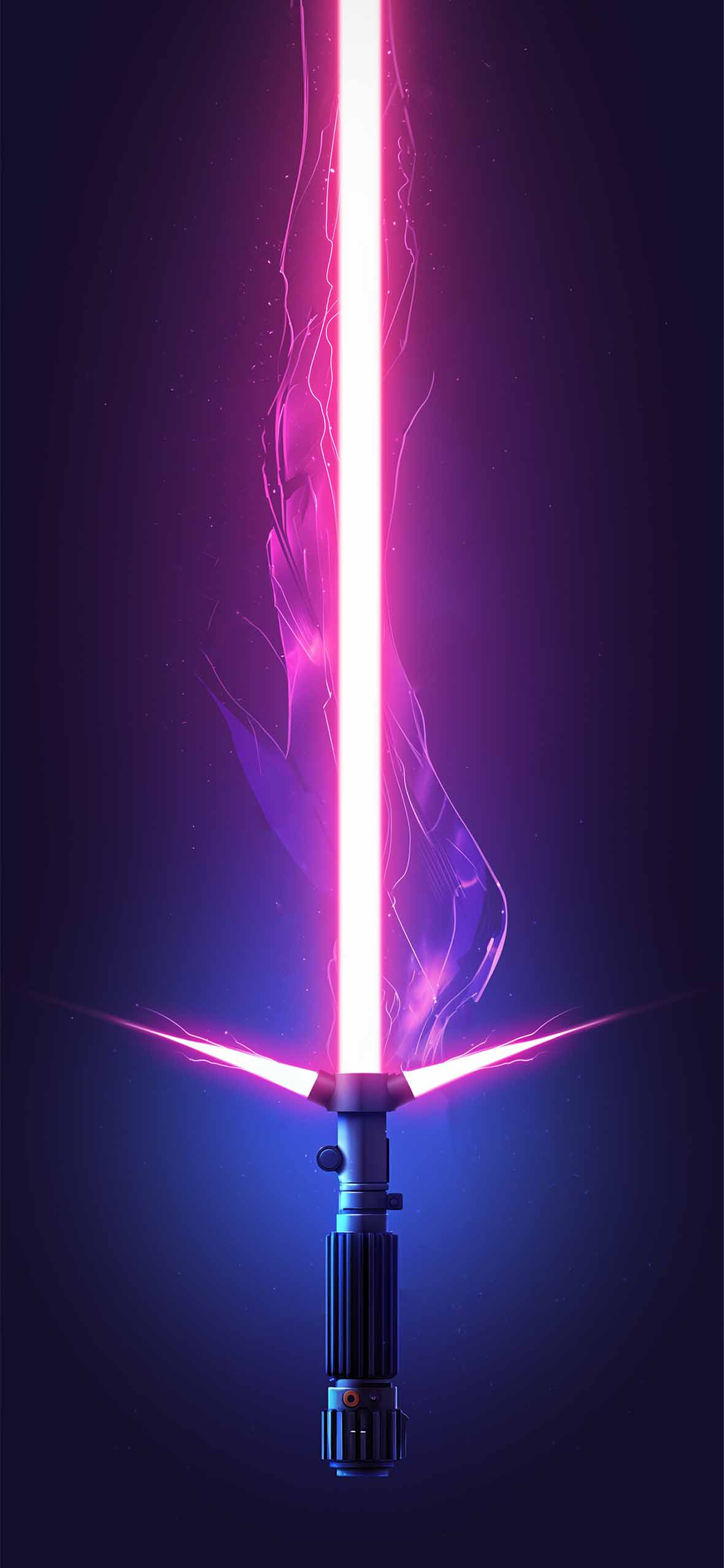 1180x2554 Pink Lightsaber Glow Energy Star Wars Wallpaper Fi Vibes