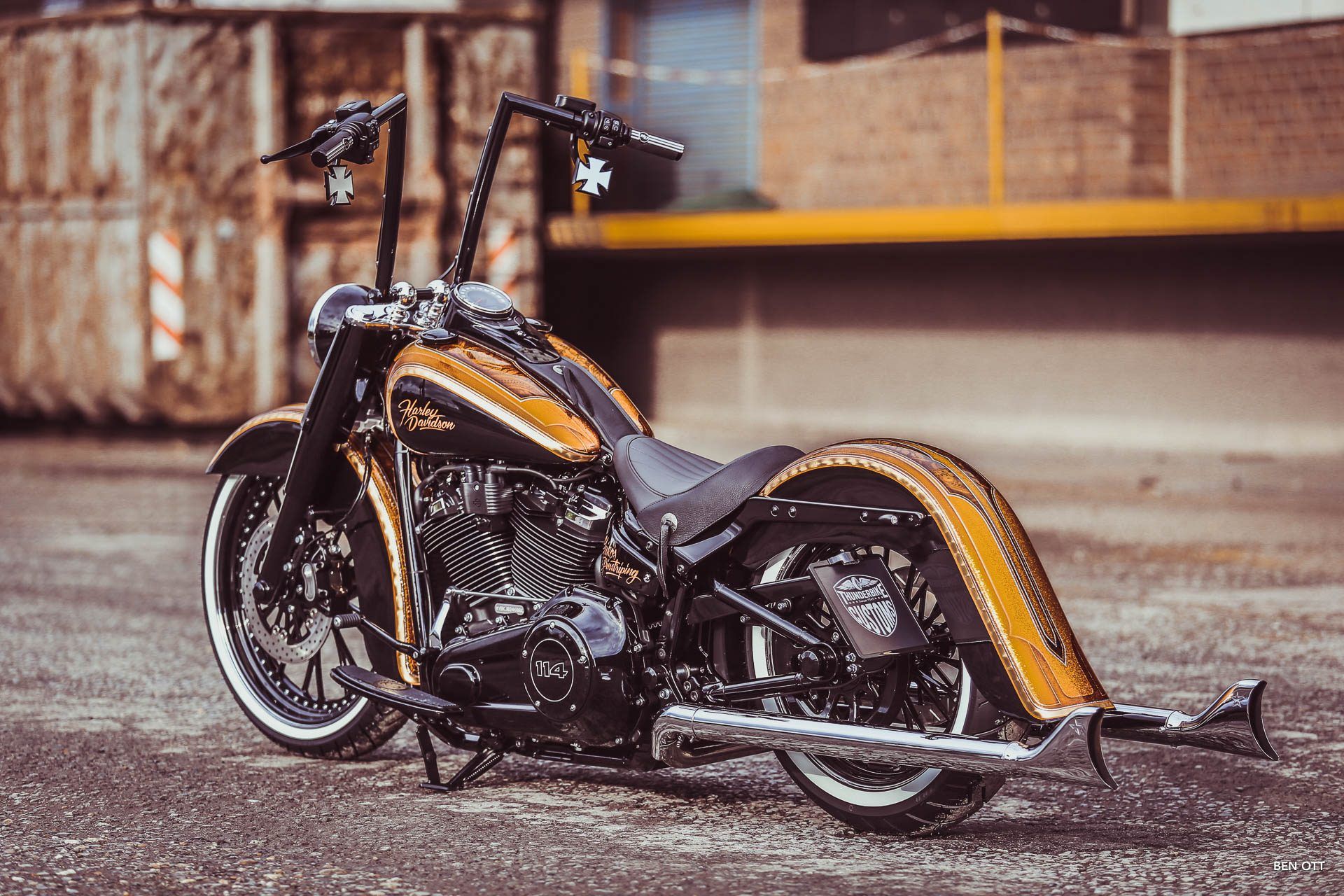 1920x1280 Desktop wallpaper: Vehicles, Custom Motorcycle, Harley Davidson, Thunderbike Customs, Motorcycles 4K free download for PC. 466129