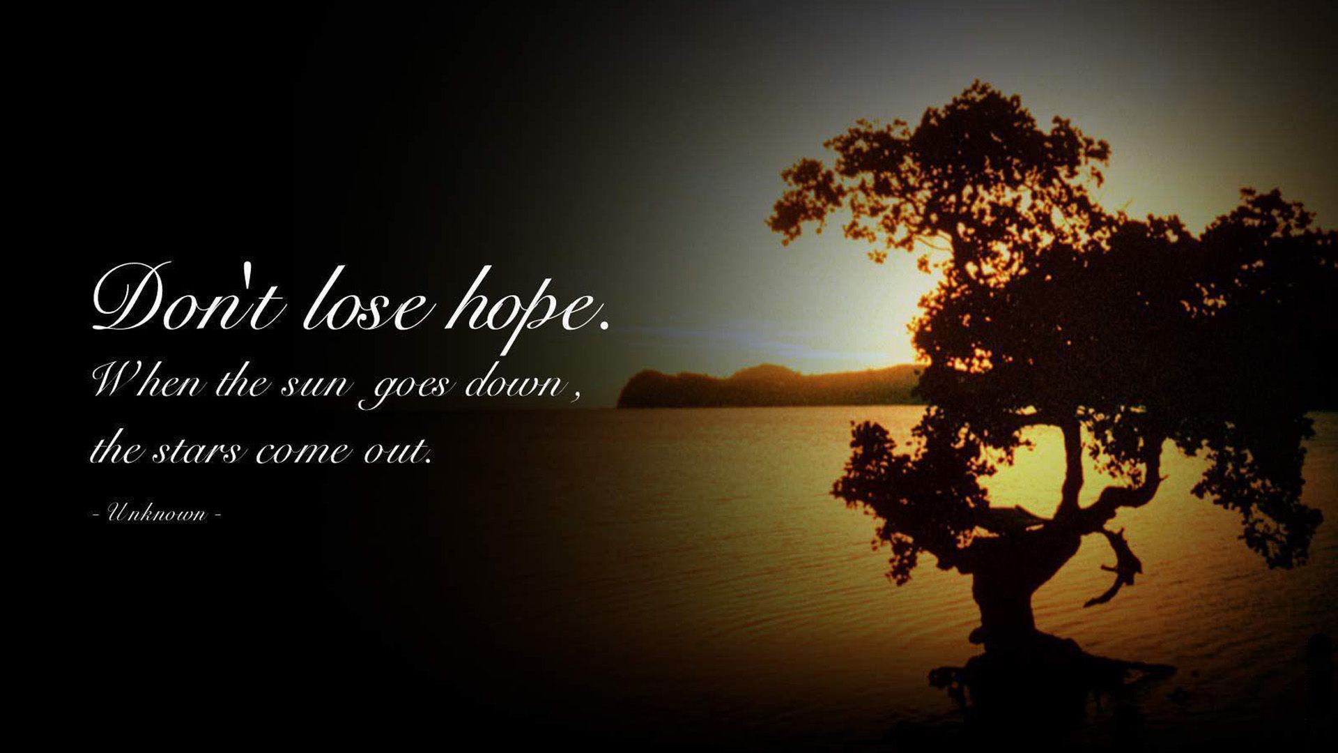 1920x1080 Don't Lose Hope HD Motivational Wallpaper
