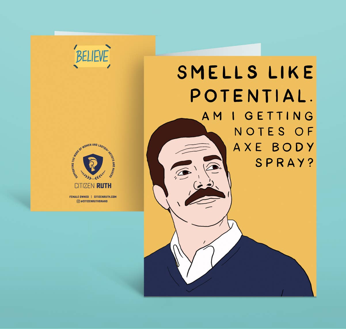 1202x1144 Ted Lasso Motivational Card