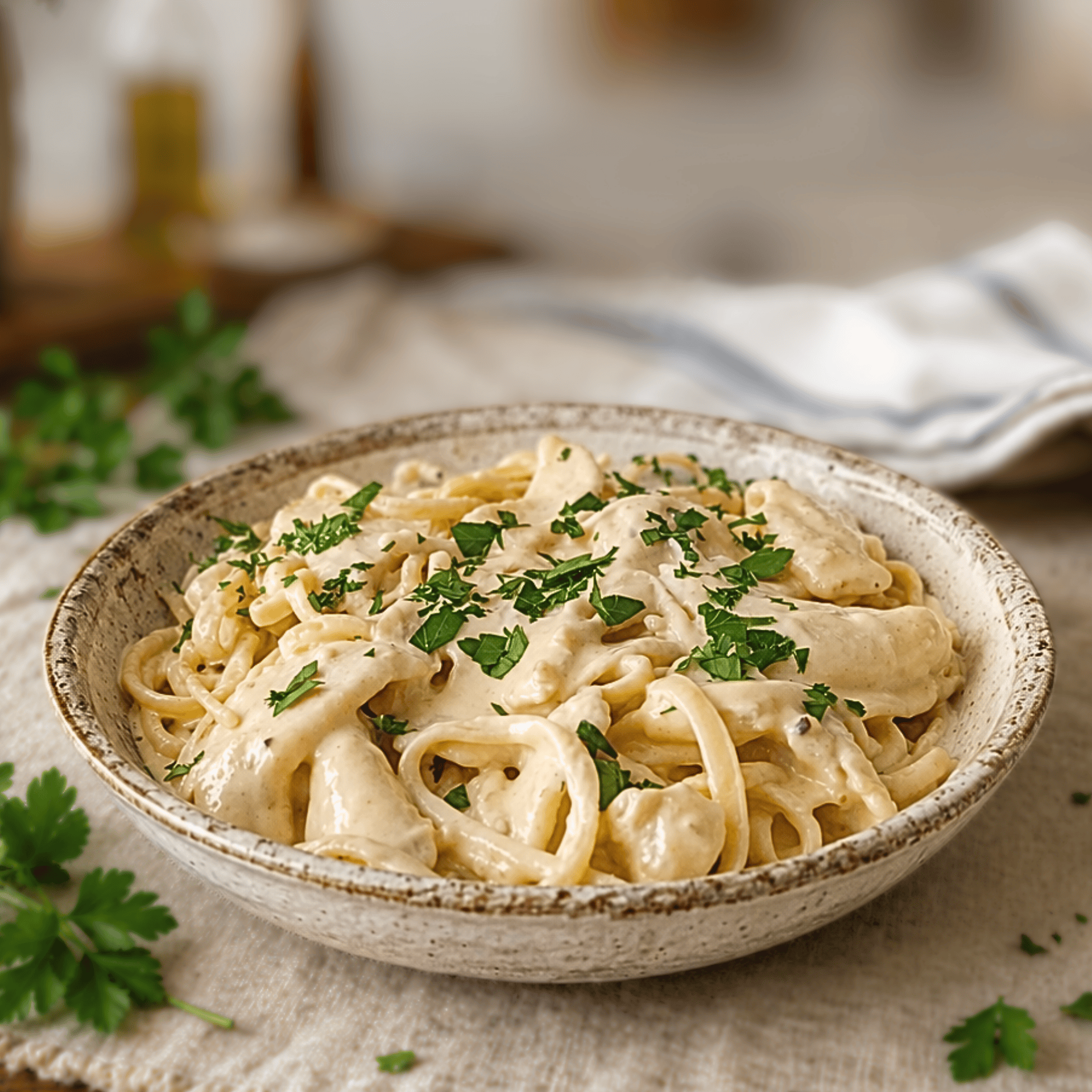 1920x1920 Chicken Alfredo Linguine Italian pasta recipe