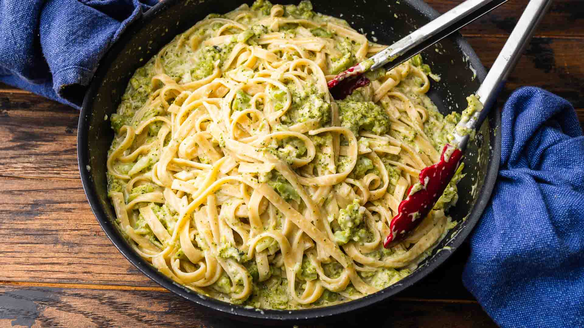 1920x1080 Creamy Garlic Broccoli Alfredo (Easy 6 Ingredient Meal)