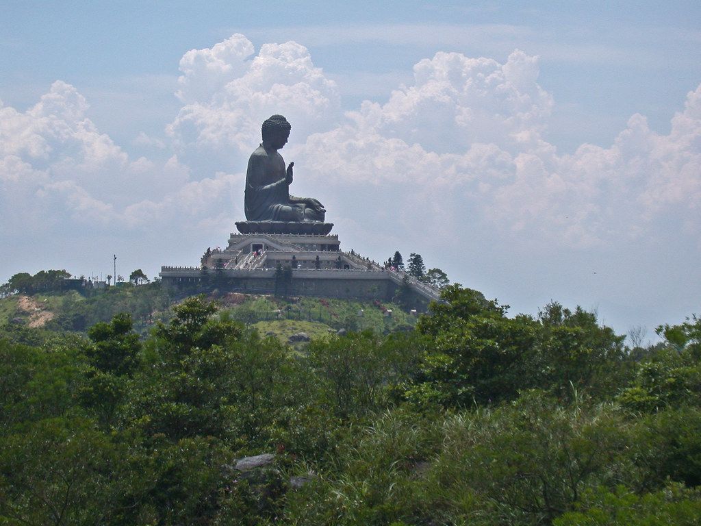 1024x768 Big Buddha on Lantau Island (Hong Kong). After visiting the