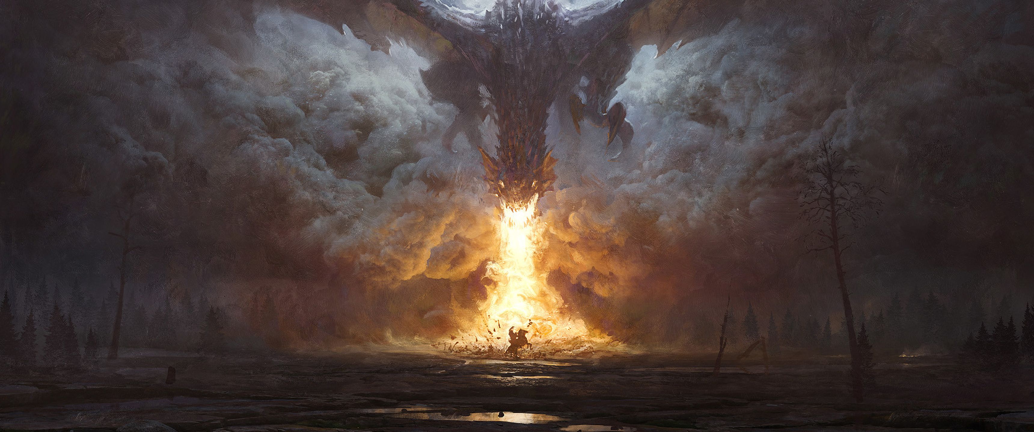 3440x1440 Dragons Fire UltraWide Quad HD 1440P , HD 4k Wallpaper, Image, Background, Photos and Picture