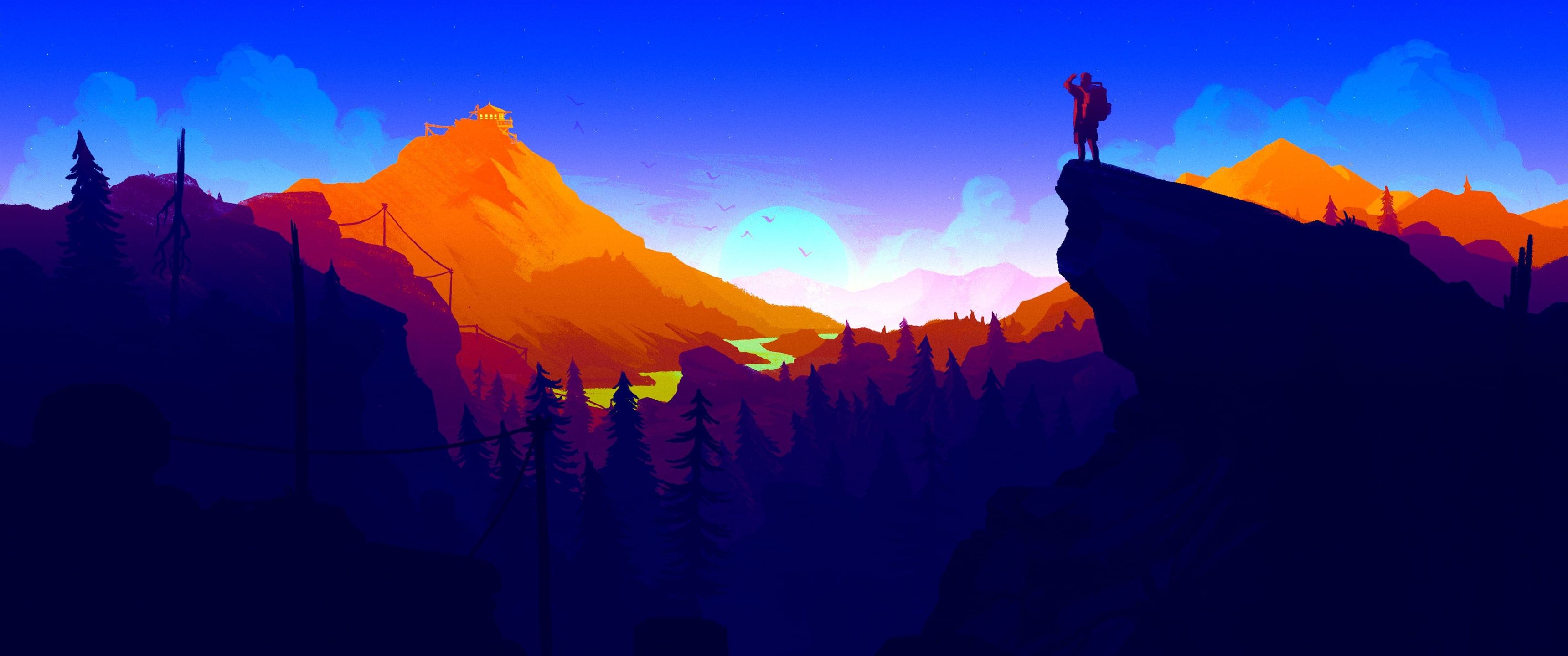 3440x1440 Download Firewatch Wallpaper in 3440x1440 Resolution