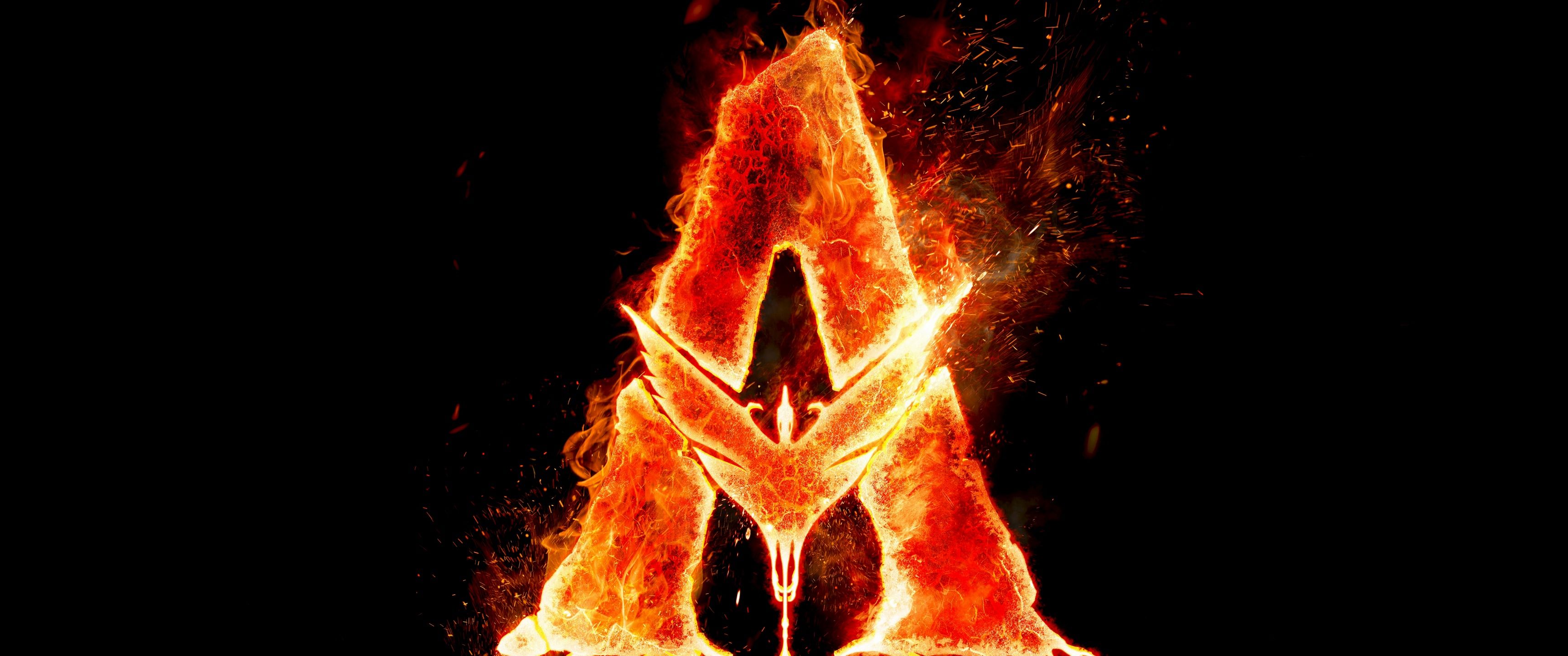 3440x1440 Avatar: Fire and Ash Wallpaper 4K, Logo, Black background