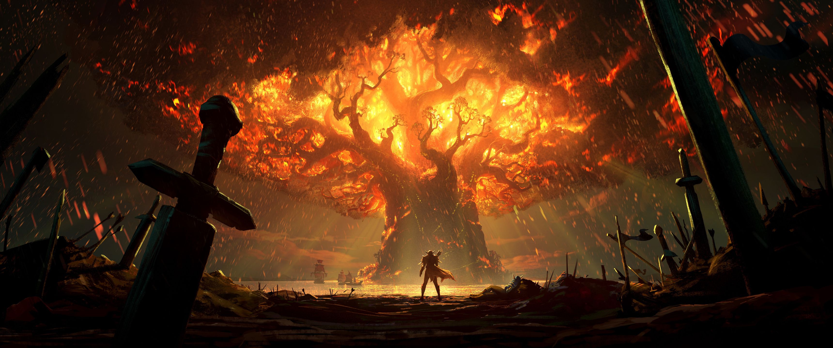 3440x1440 Download World of Warcraft Battle for Azeroth, Ultrawide, World of Warcraft Wallpaper in 3440x1440 Resolution