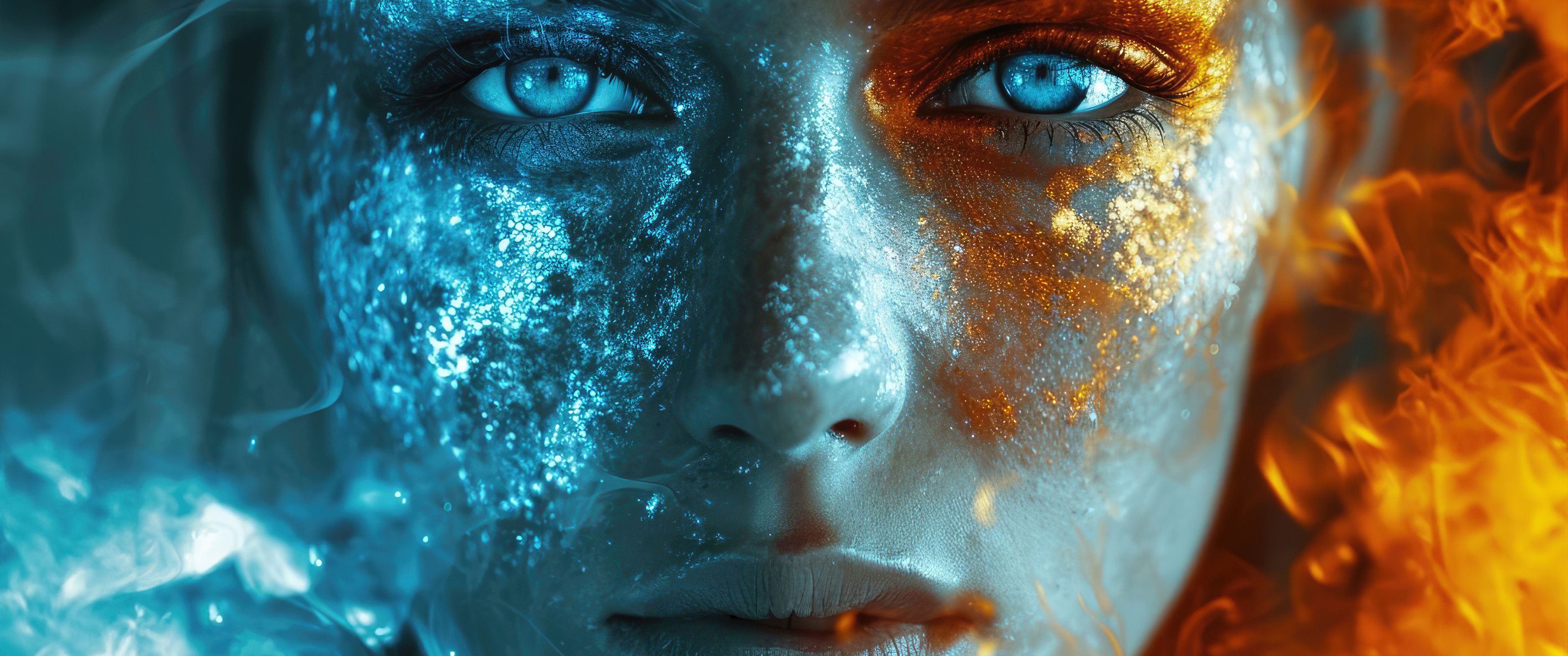 3440x1440 Fire And Ice UltraWide Quad HD 1440P , HD 4k Wallpaper, Image, Background, Photos and Picture