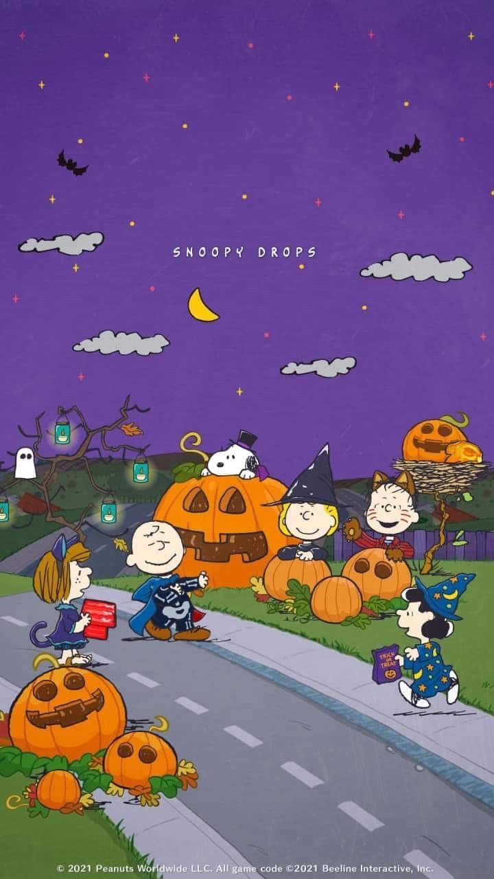 720x1280 Snoopy HD Halloween Wallpaper