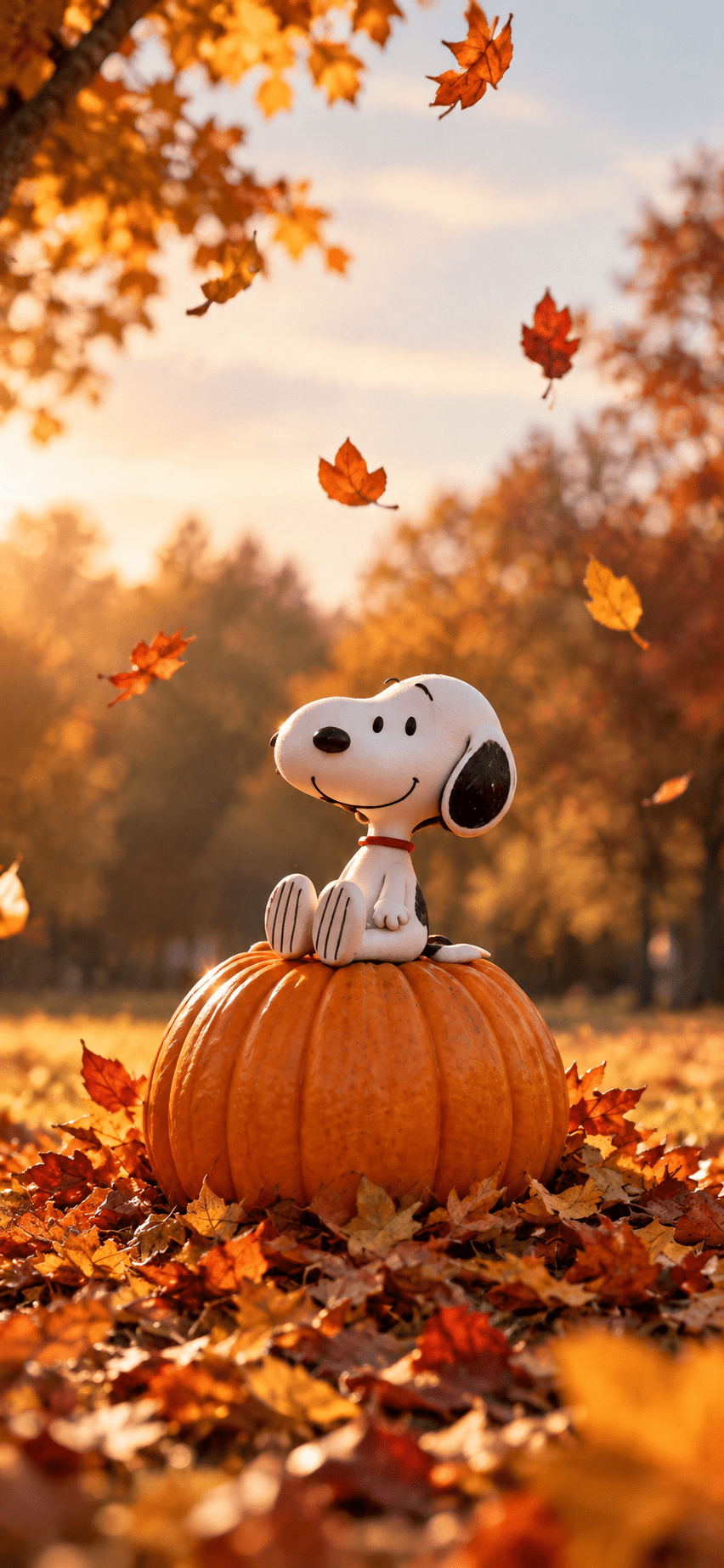 852x1846 Happy Snoopy Pumpkin