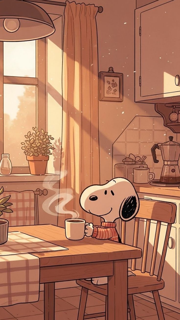 736x1308 Snoopy and the great pumpkin wallpaper. Snoopy and the great pumking, Coffee wallpaper anime, Brown