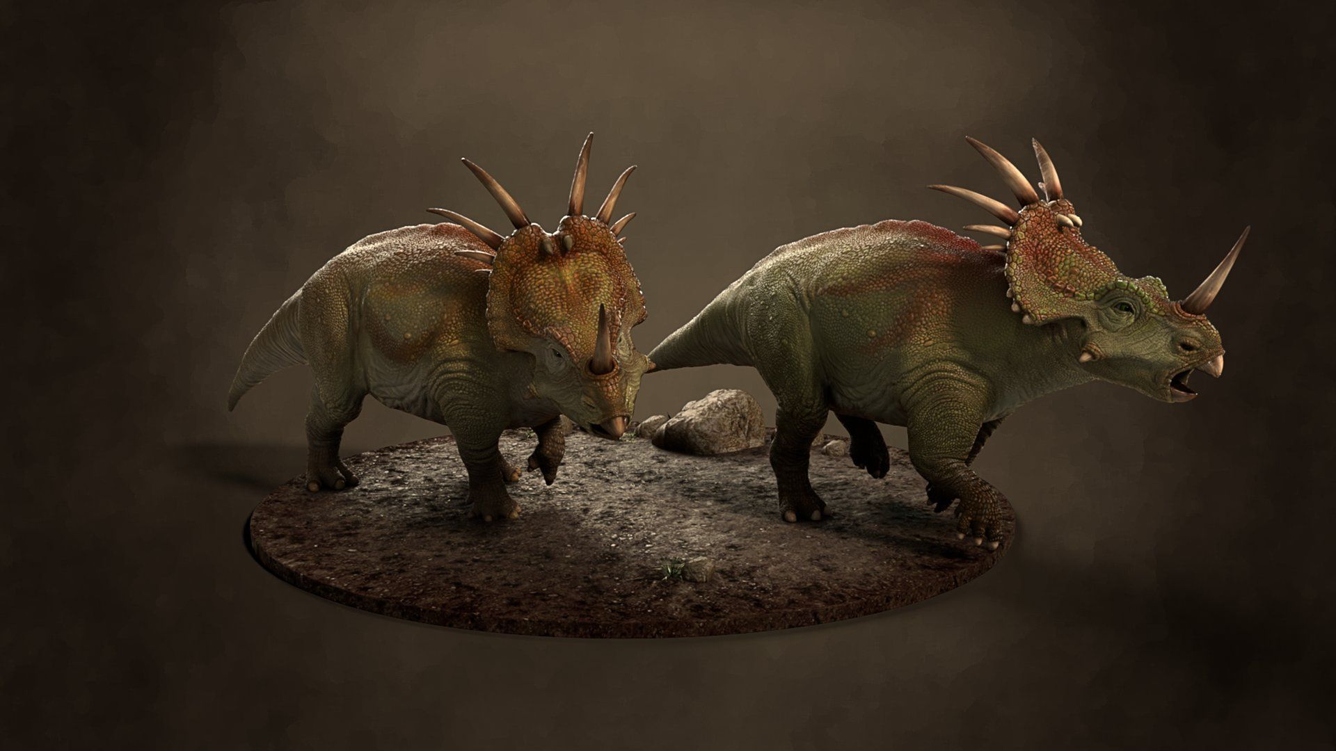 1920x1080 Female Styracosaurus