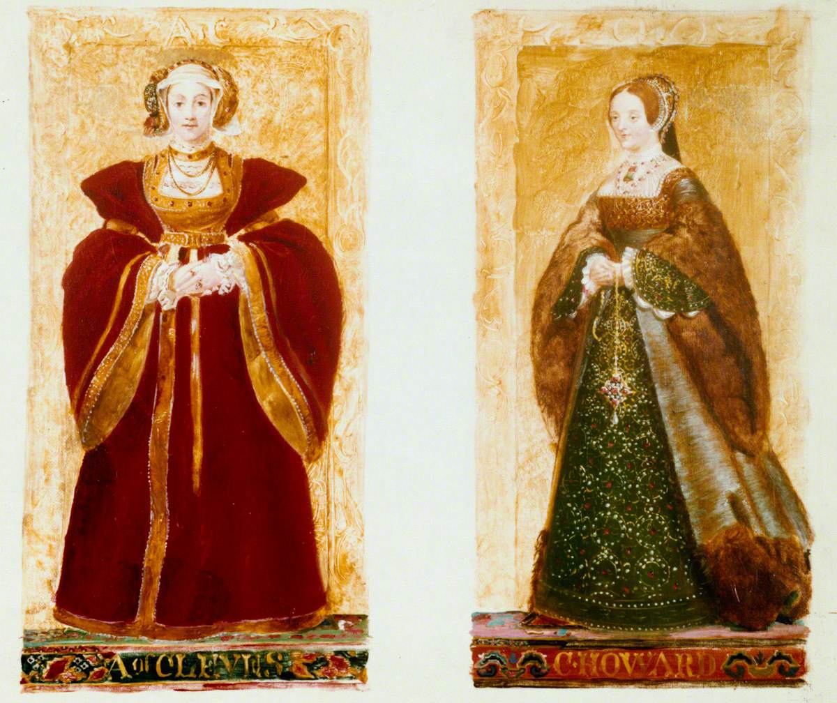 1200x1008 Preparatory Sketches of Anne of Cleves and Catherine Howard