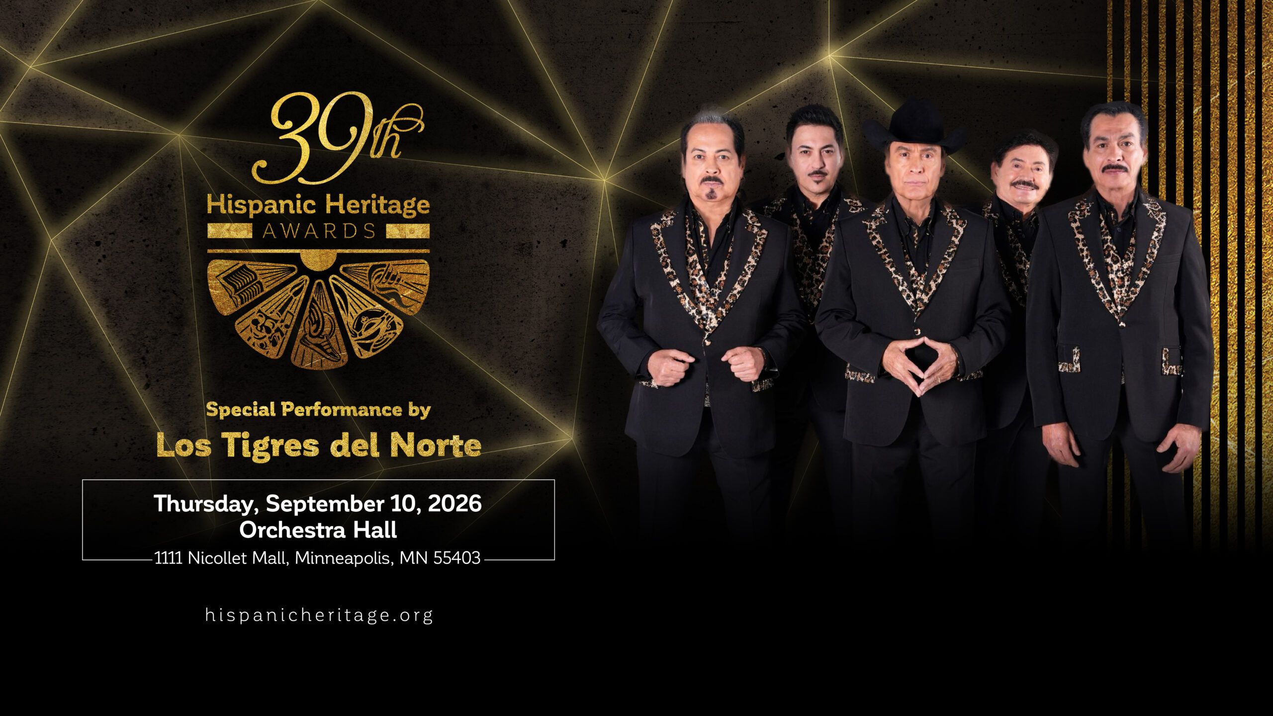2560x1440 Los Tigres del Norte encabezarán las presentaciones musicales de la 39.ª edición anual de los Premios Herencia Hispana en Minneapolis Heritage Foundation
