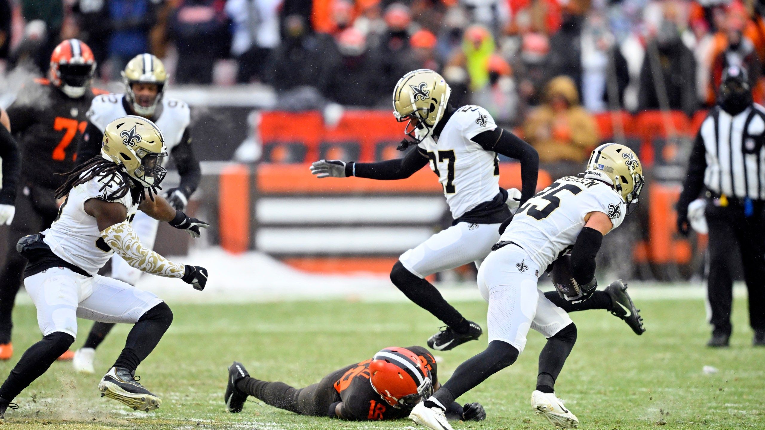 2560x1440 Saints Overcome Deficit, Bitter Cold To Beat Browns 17 10. NBC4 WCMH TV
