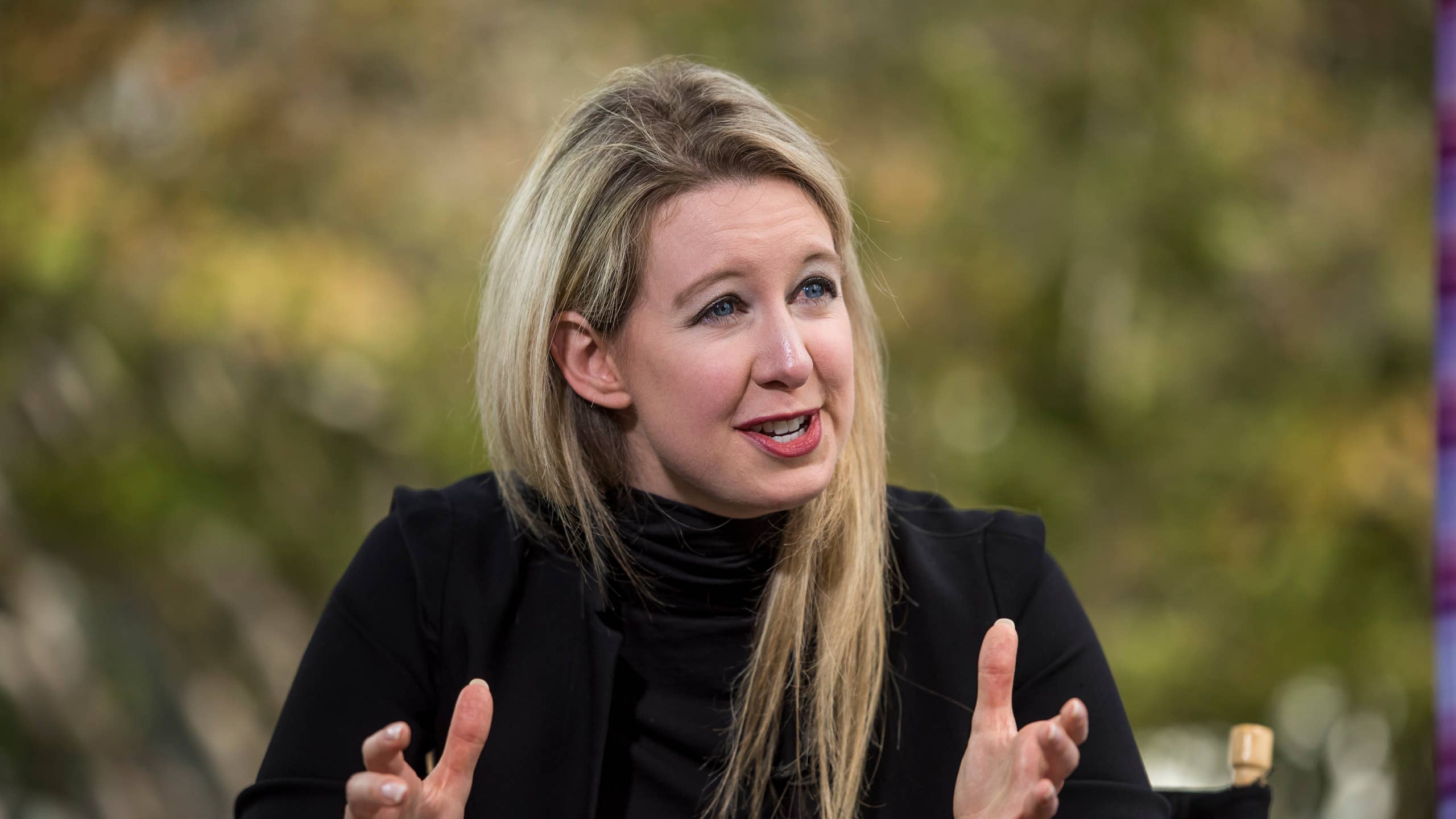 2560x1440 Elizabeth Holmes Scanned Her Likeness for AI Twin to Keep 'Work Inventing' Behind Bars, New Doc Reveals