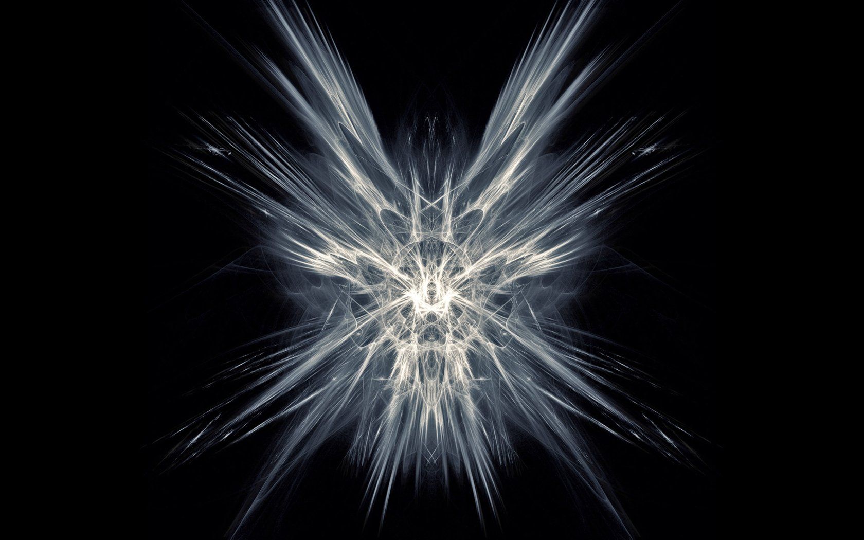 1680x1050 Dark Abstract HD Wallpaper: Ethereal Light Burstx1050