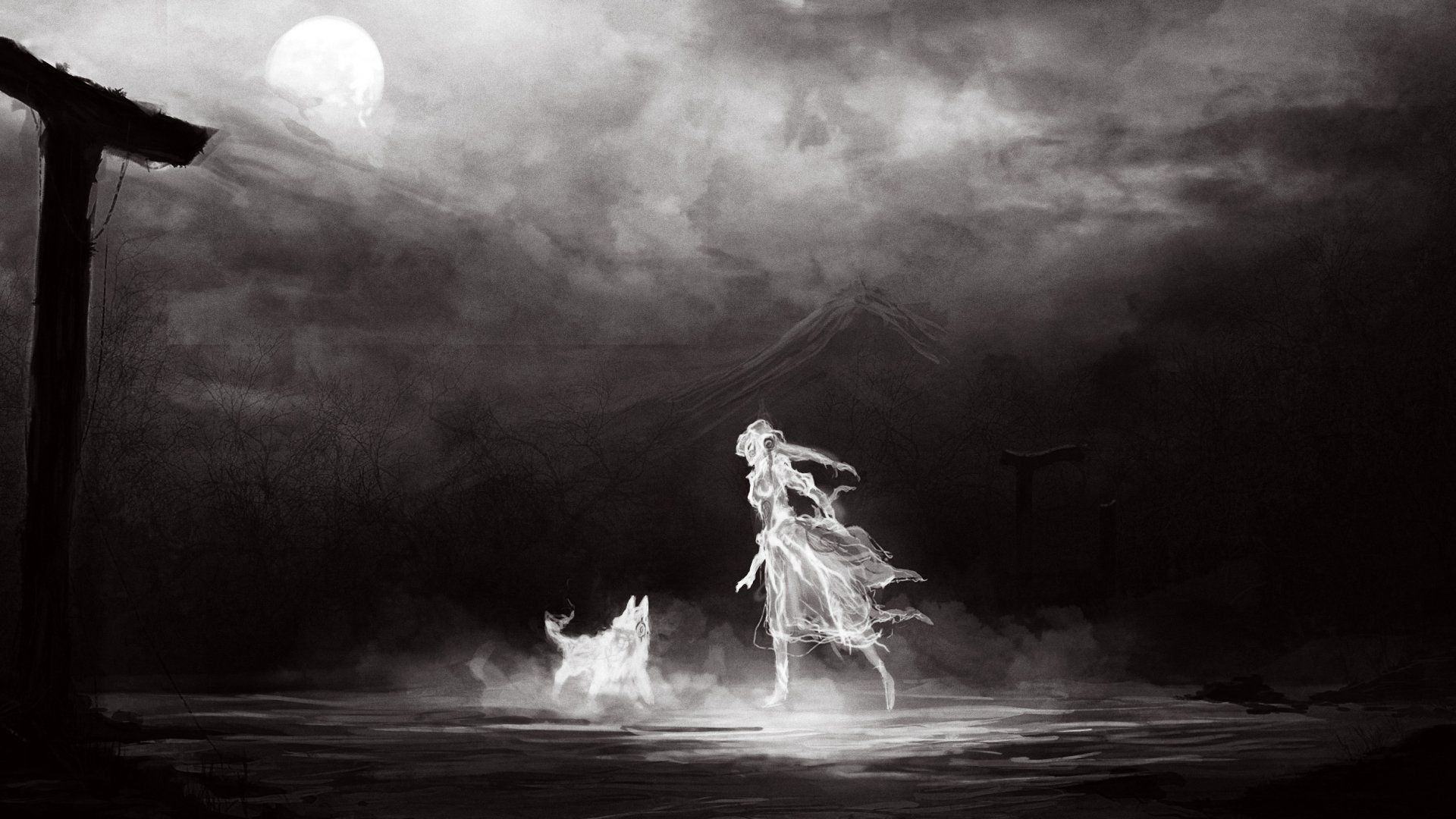 1920x1080 Dark Spirit: Enigmatic Fantasy HD Wallpaperx1575