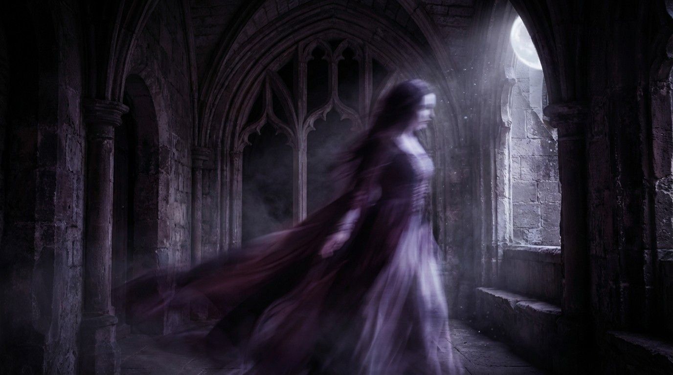 1376x768 Download Ethereal Gothic Slumber Image, Ethereal, Melancholy