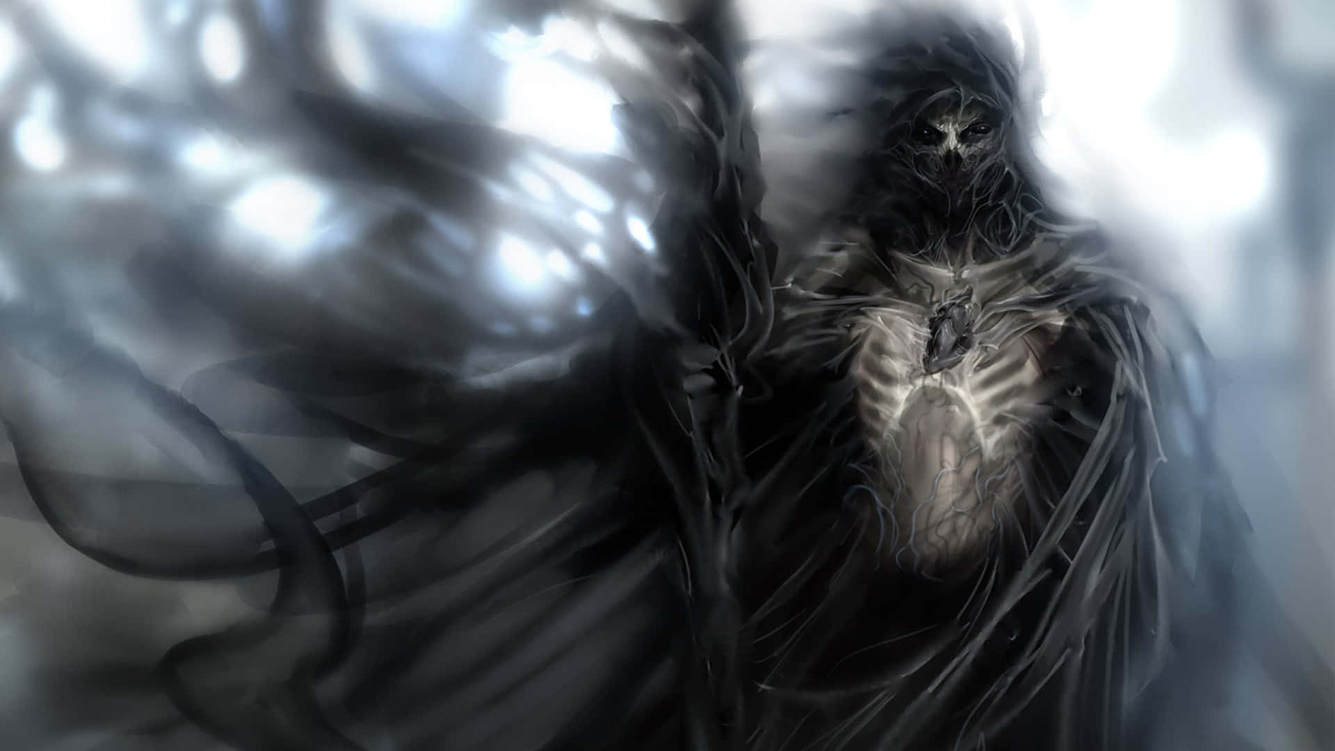 1920x1080 Download Mysterious Dark Spirit Emerging from the Shadows Wallpaper