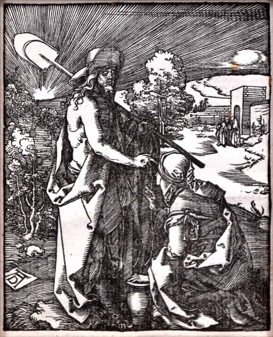 891x1100 Albrecht Dürer, Noli Me Tangere (The Small Passion), Woodcut (S)