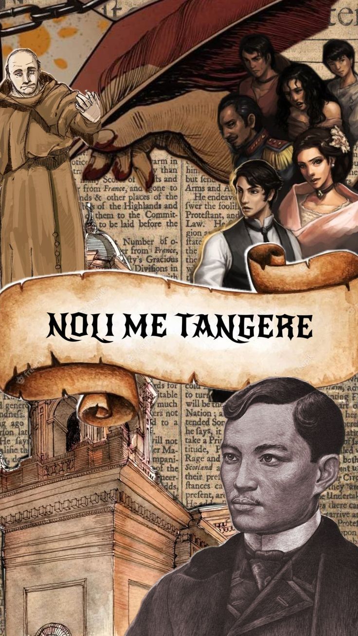 736x1308 Filipino subject wallpaper. Noli me tangere design, Vintage design for scrapbook printable, Filipino history