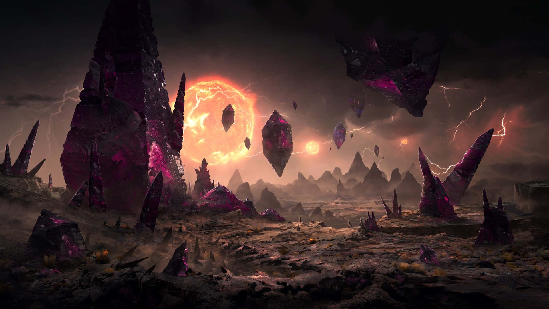 1920x1080 Download Desolate Alien Planet Wallpaper