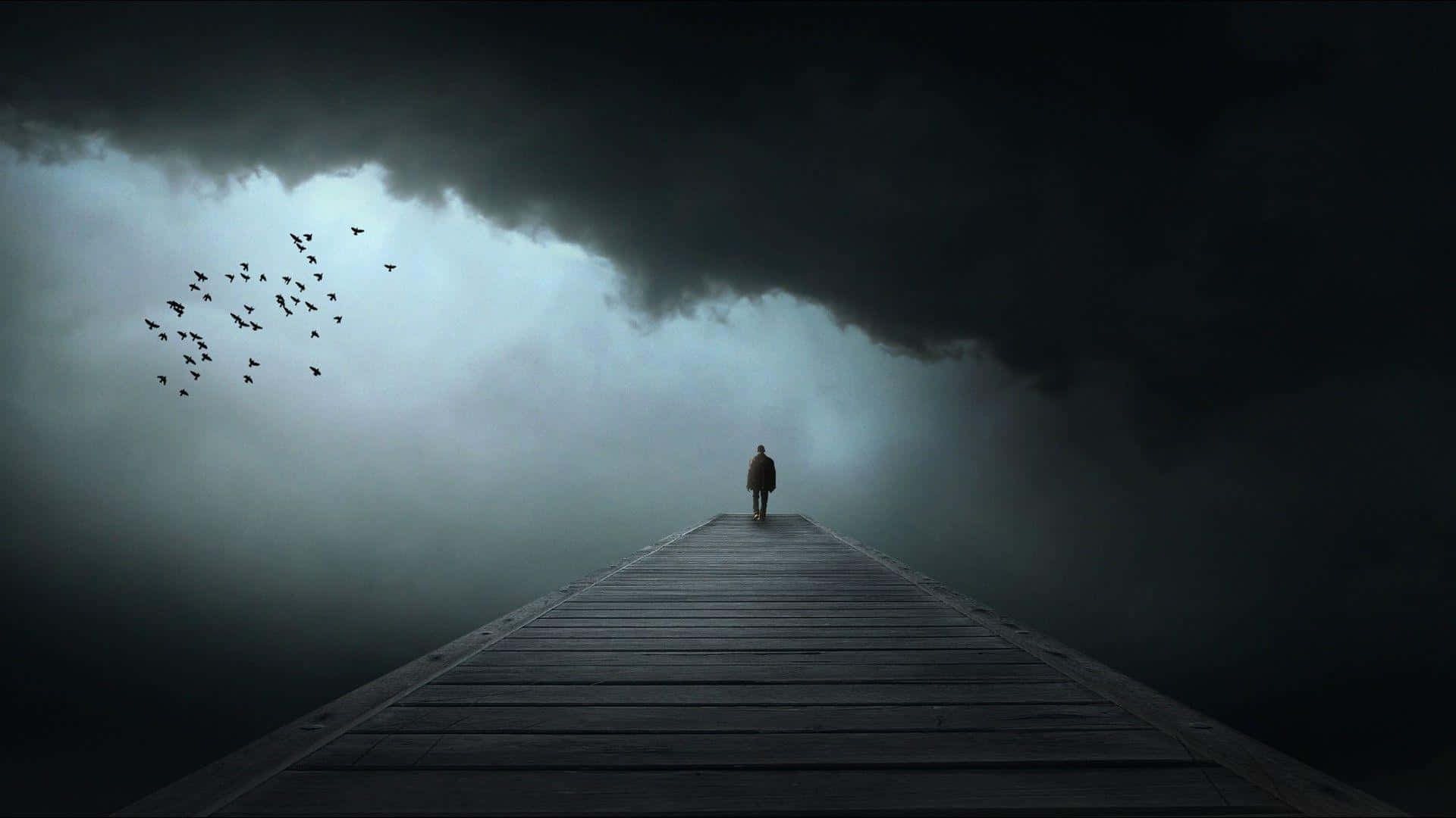 1920x1080 Download Dark times in a desolate landscape Background