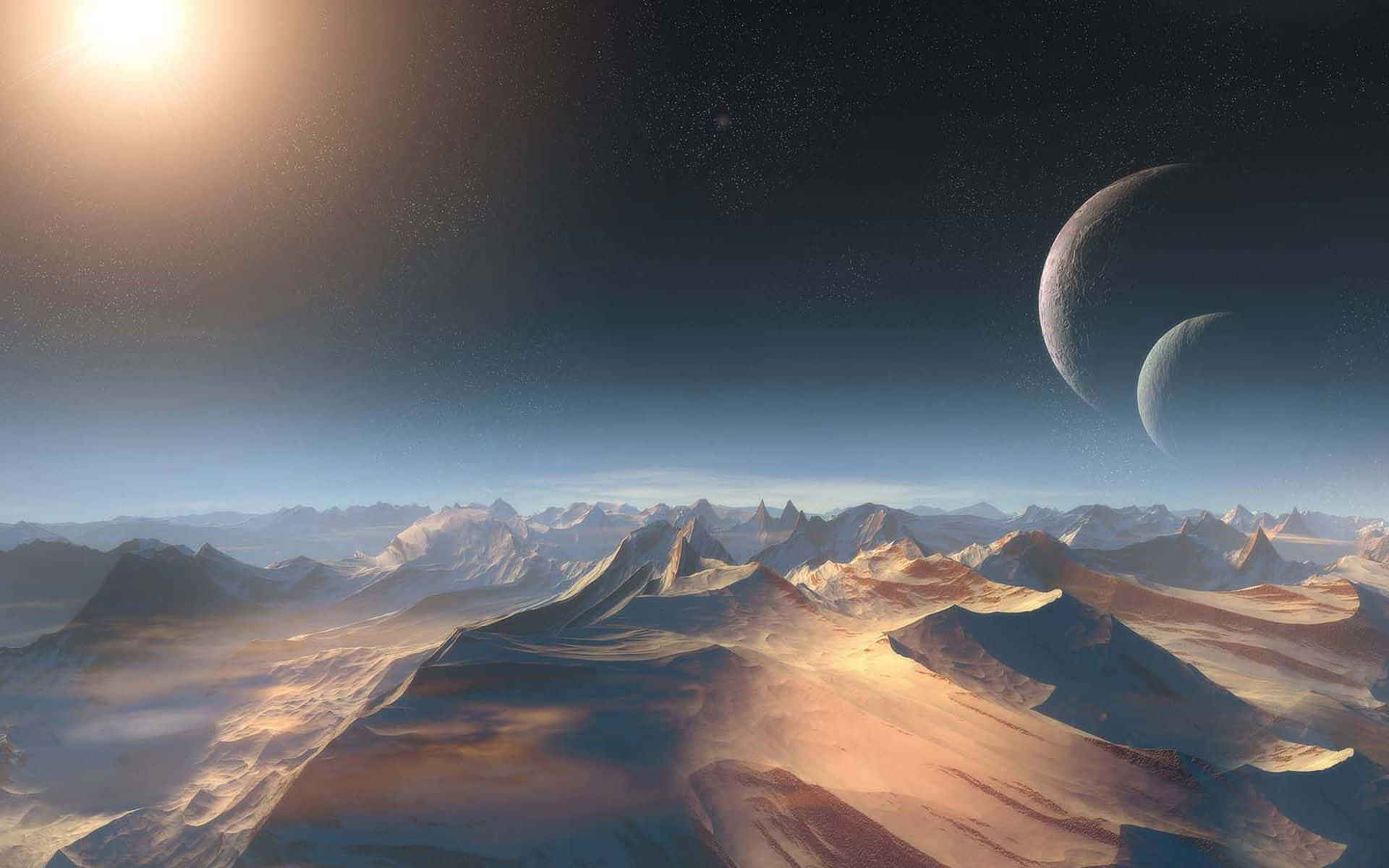 1920x1200 Download Desolate Desert Planets Wallpaper