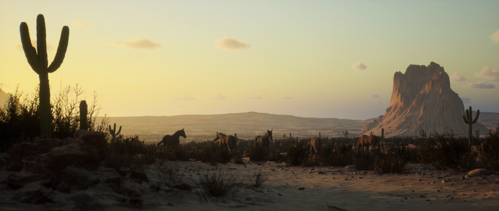 1920x815 Unreal Engine 5 Environment: Desolate Mesa