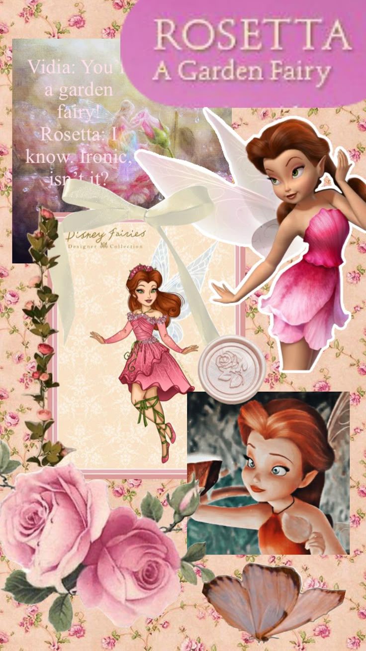 736x1308 rosetta #tinkerbell#fairy#roses#aesthetic#pink#roseasthetic#disney#disneyfairies#pixiehallow