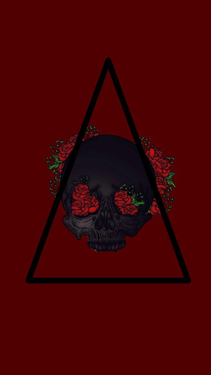 720x1280 Rose Skull Wallpaper