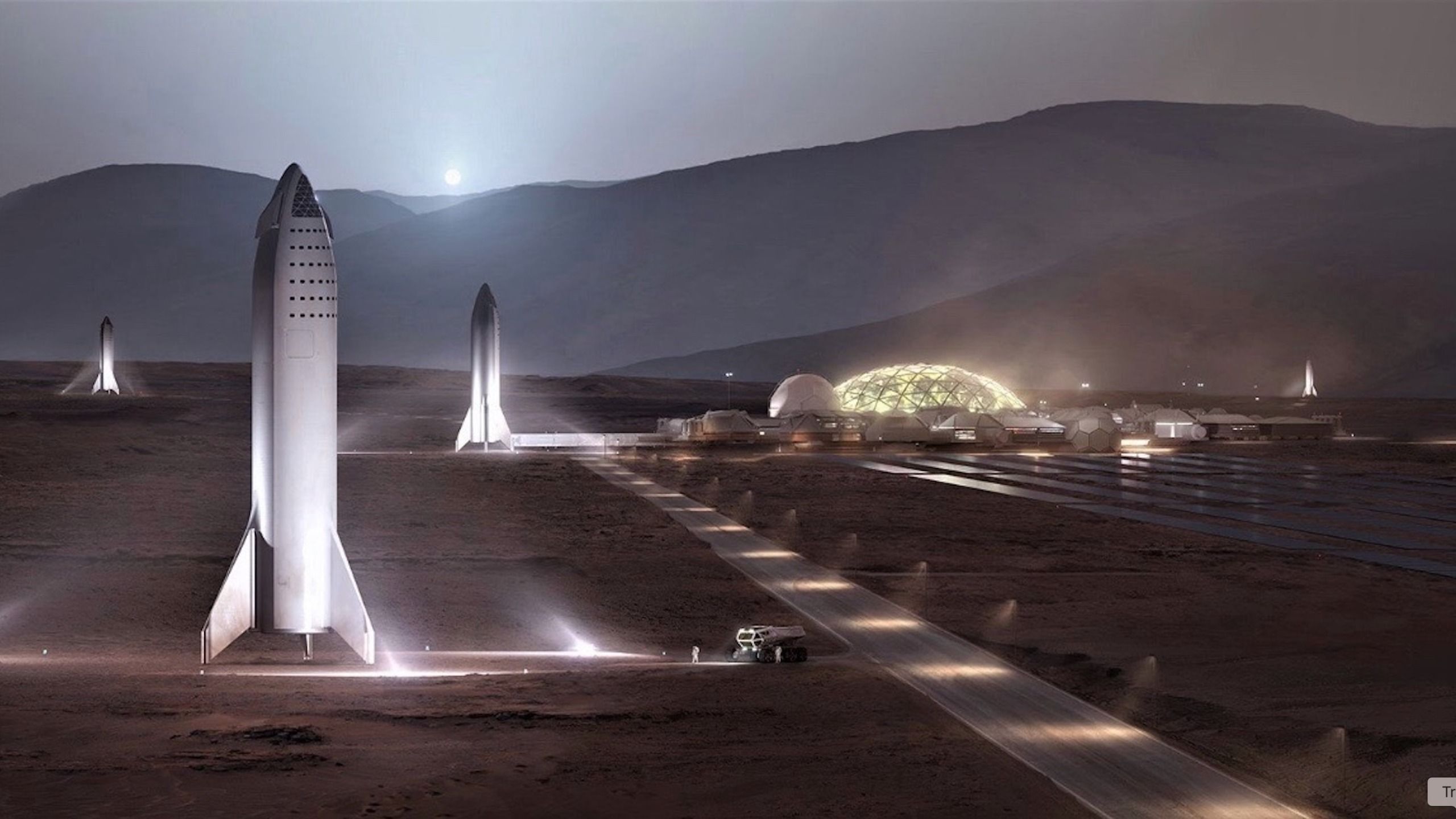 2560x1440 A Base on Mars? It Could Happen by Elon Musk Says
