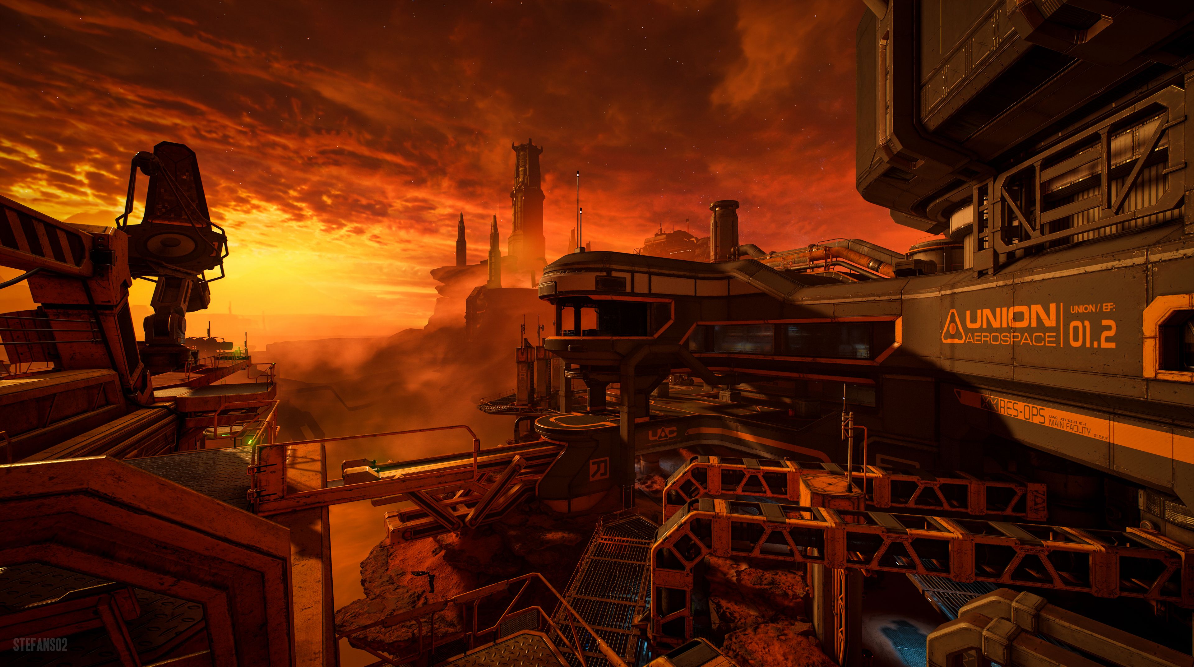 3840x2145 DOOM / Mars With a View