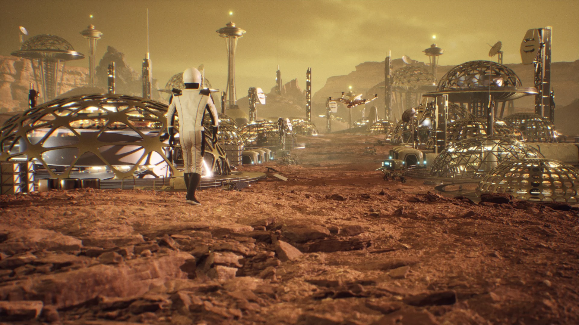 1920x1080 Mars Colony Octane