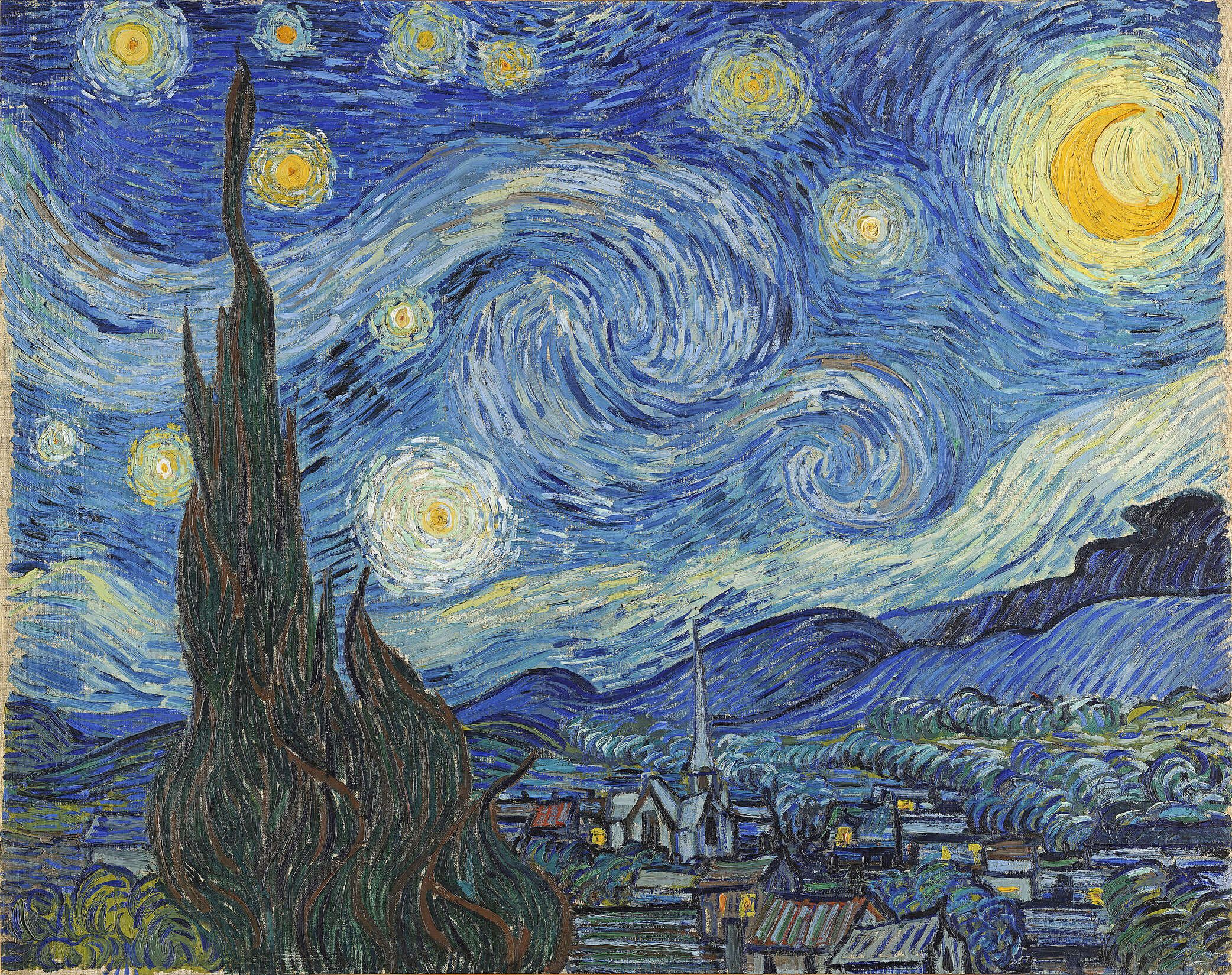 2084x1650 Photo wallpaper 'The starry night' by Vincent van Gogh