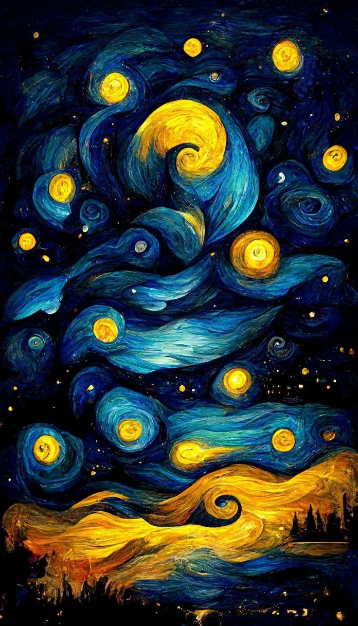 736x1287 Starry Night Wallpaper. Sfondo hipster, Gufo colorato, Notte stellata