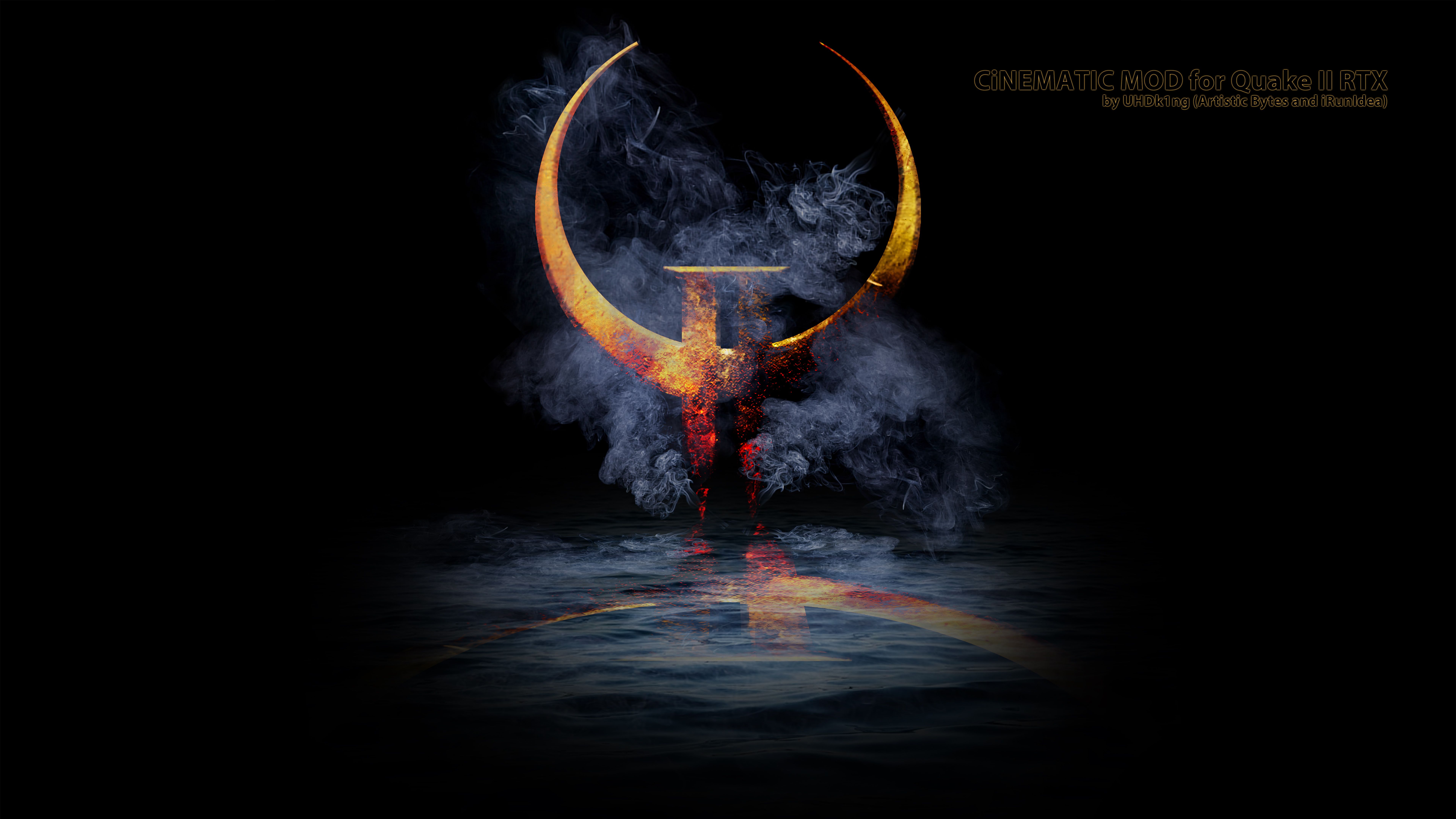 7680x4320 Official QuakeII CiNEmatic mod art wallpaper 8K image