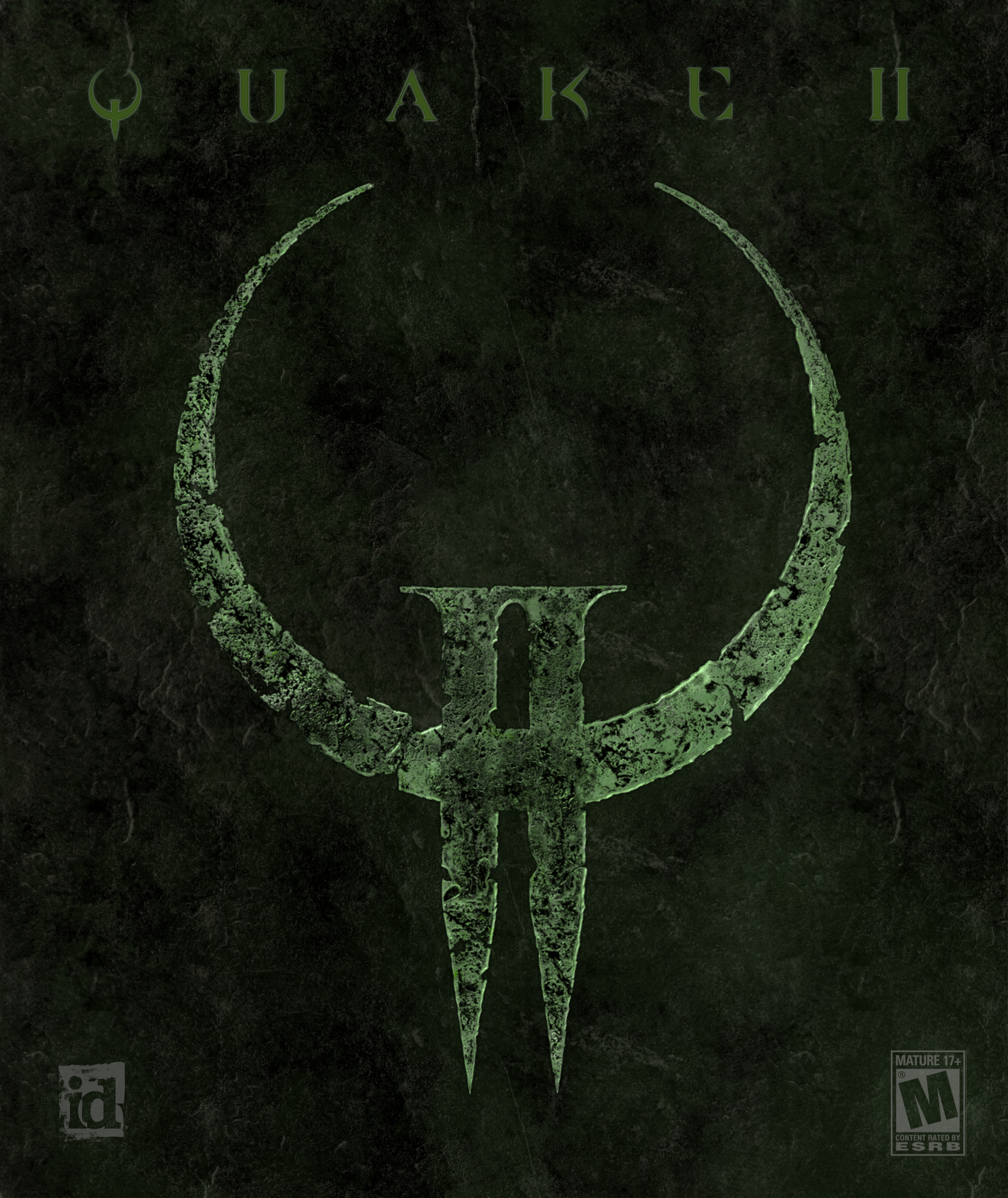 2692x3200 QUAKE II cover art in full 4k